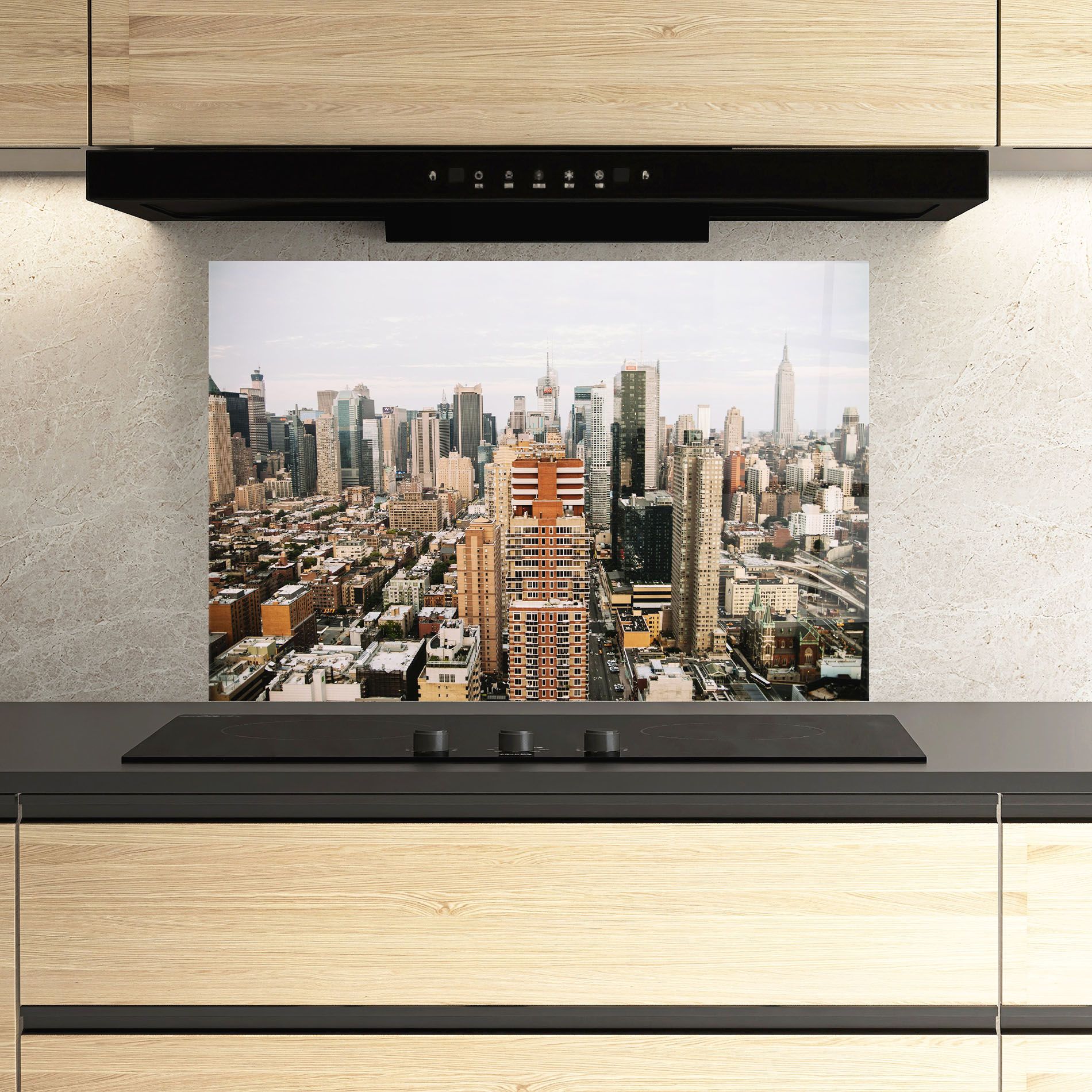 Cream Orange Building mockup 3