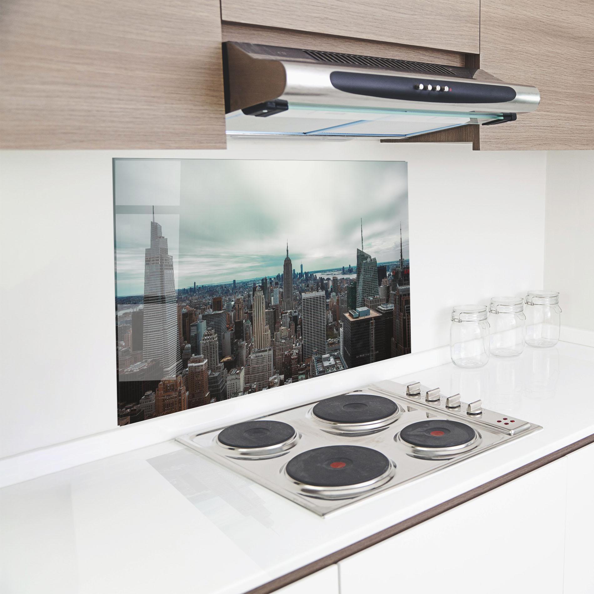 Konyhai üveg hátfal Beautiful High Building mockup 8