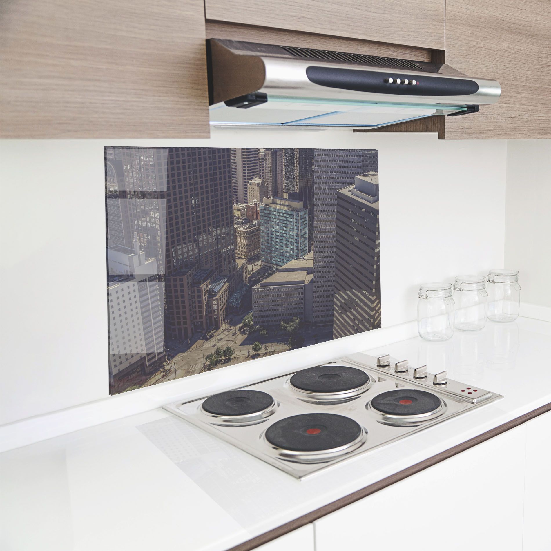 Cream Light Building mockup 8