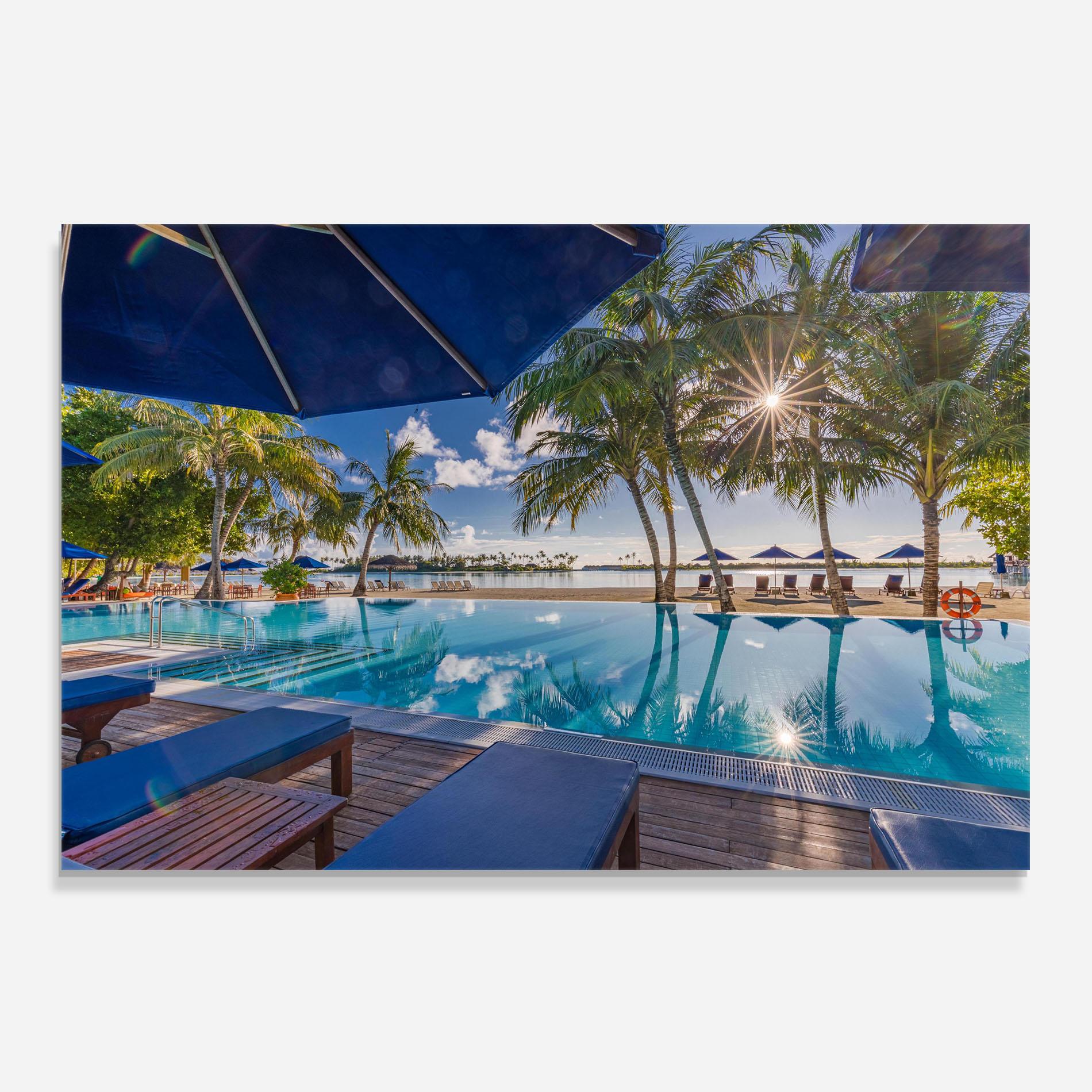 Konyhai üveg hátfal Fantastic Summer Mood mockup 0