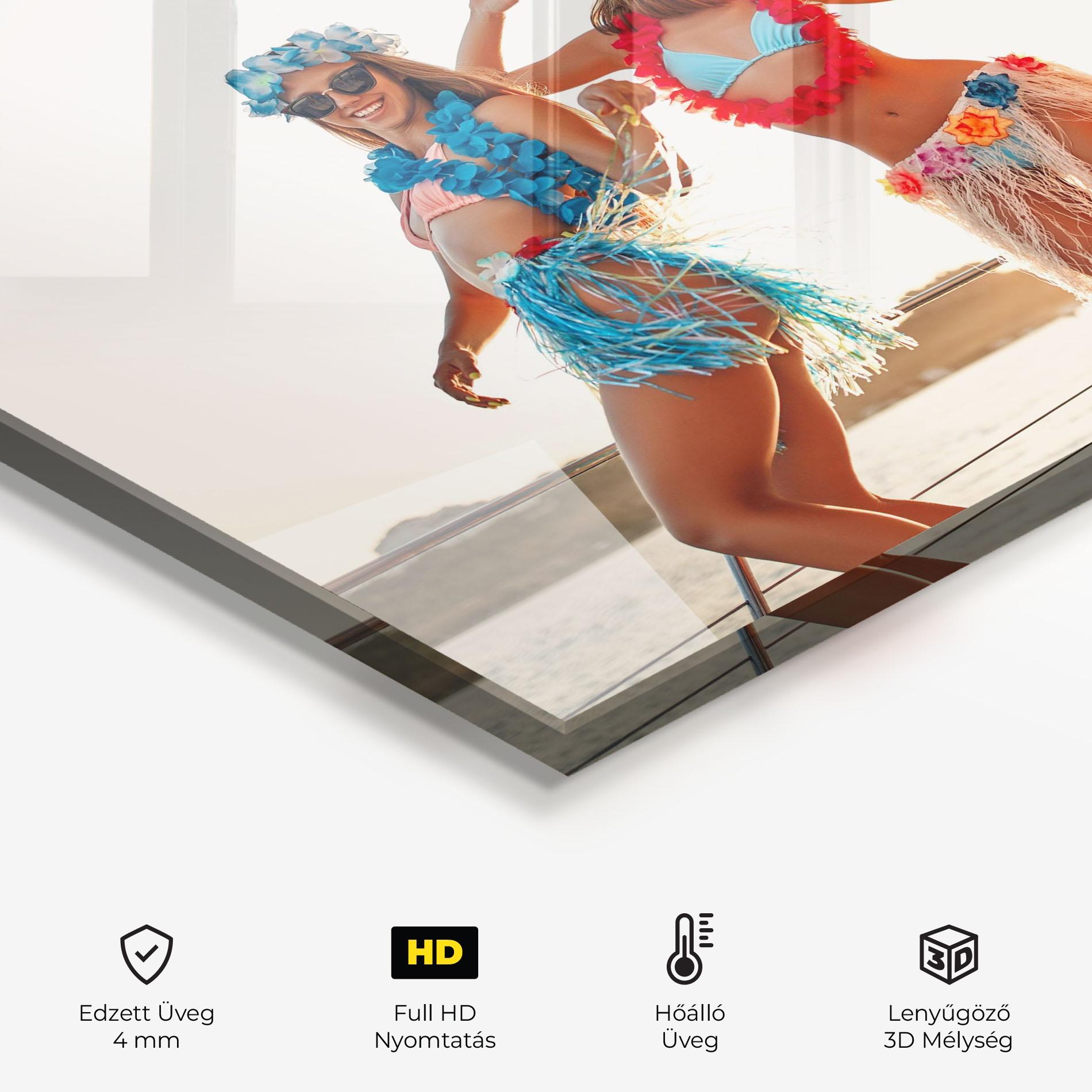 Konyhai üveg hátfal Summer Party mockup 2