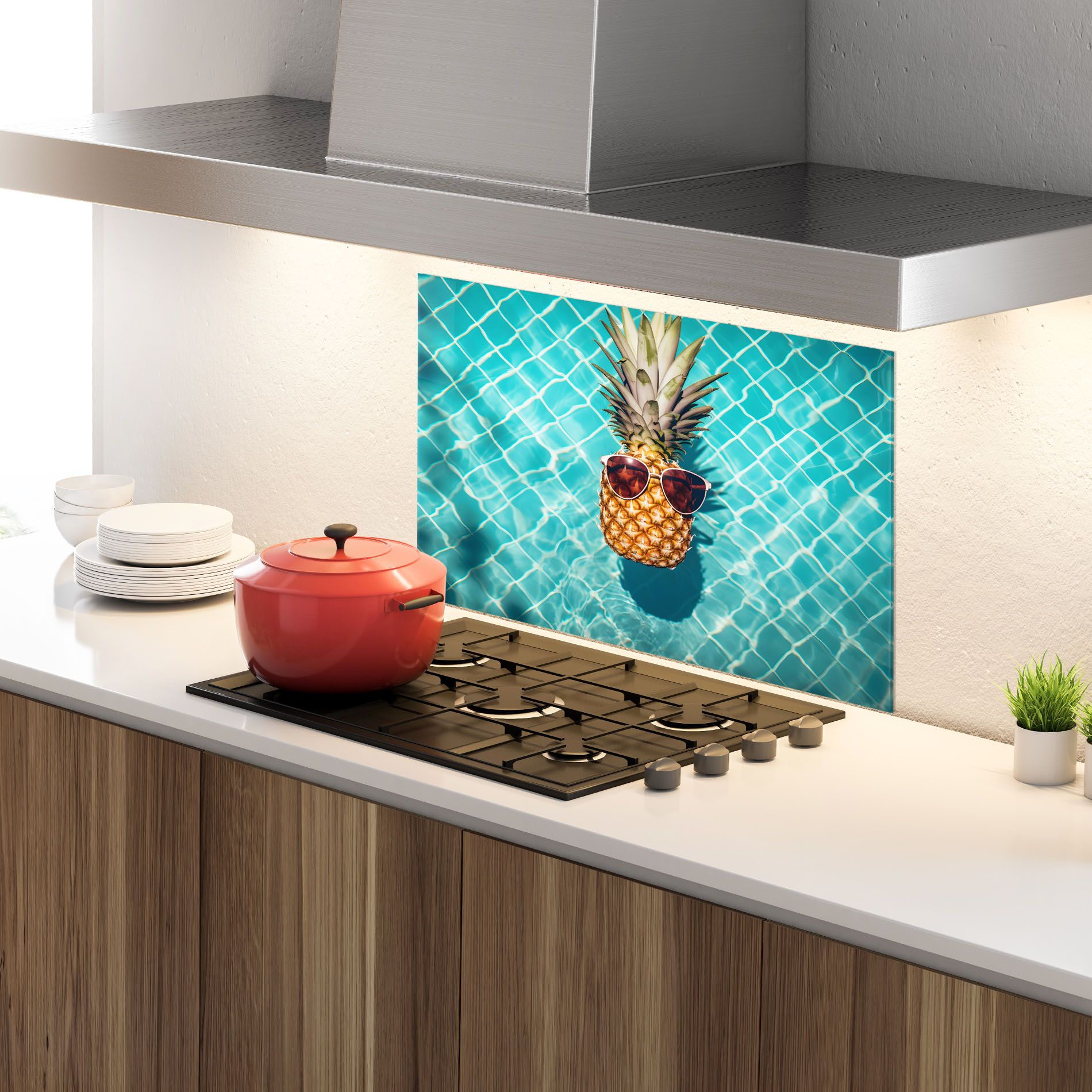 Pineapple In Pool mockup 4
