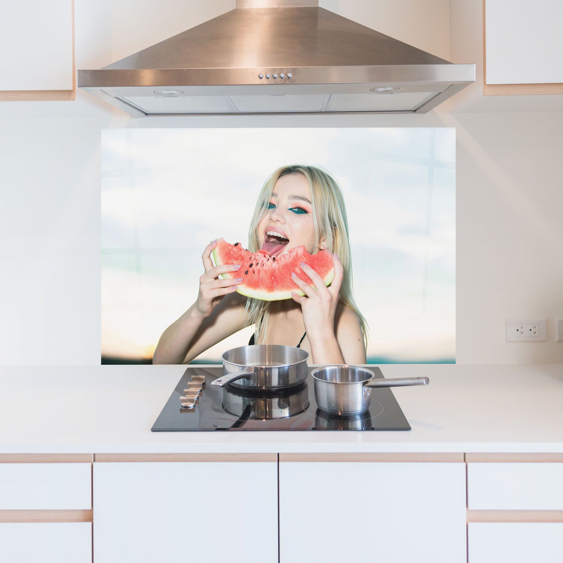 Eating Watermelon mockup 5