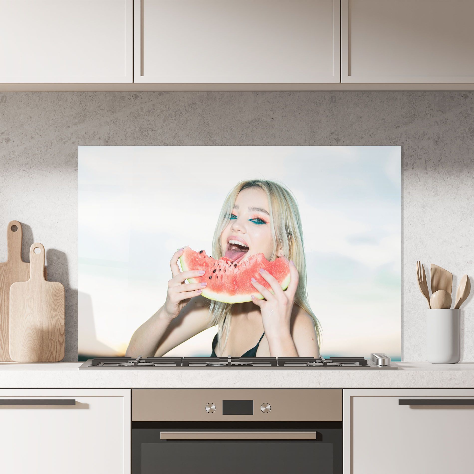 Eating Watermelon mockup 7