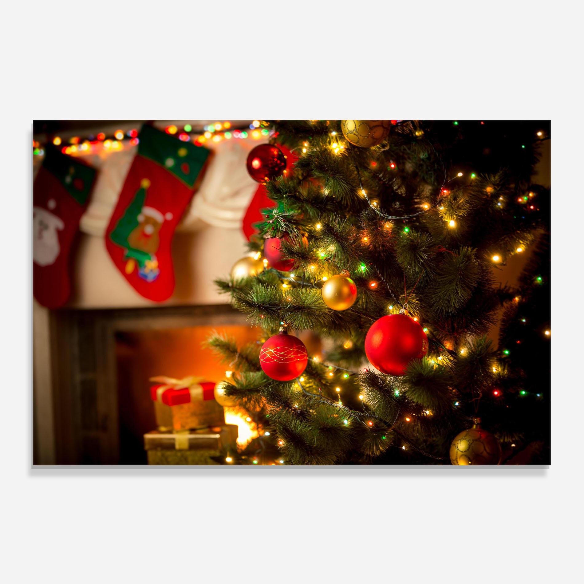 Konyhai üveg hátfal Beautiful Fireplace mockup 0