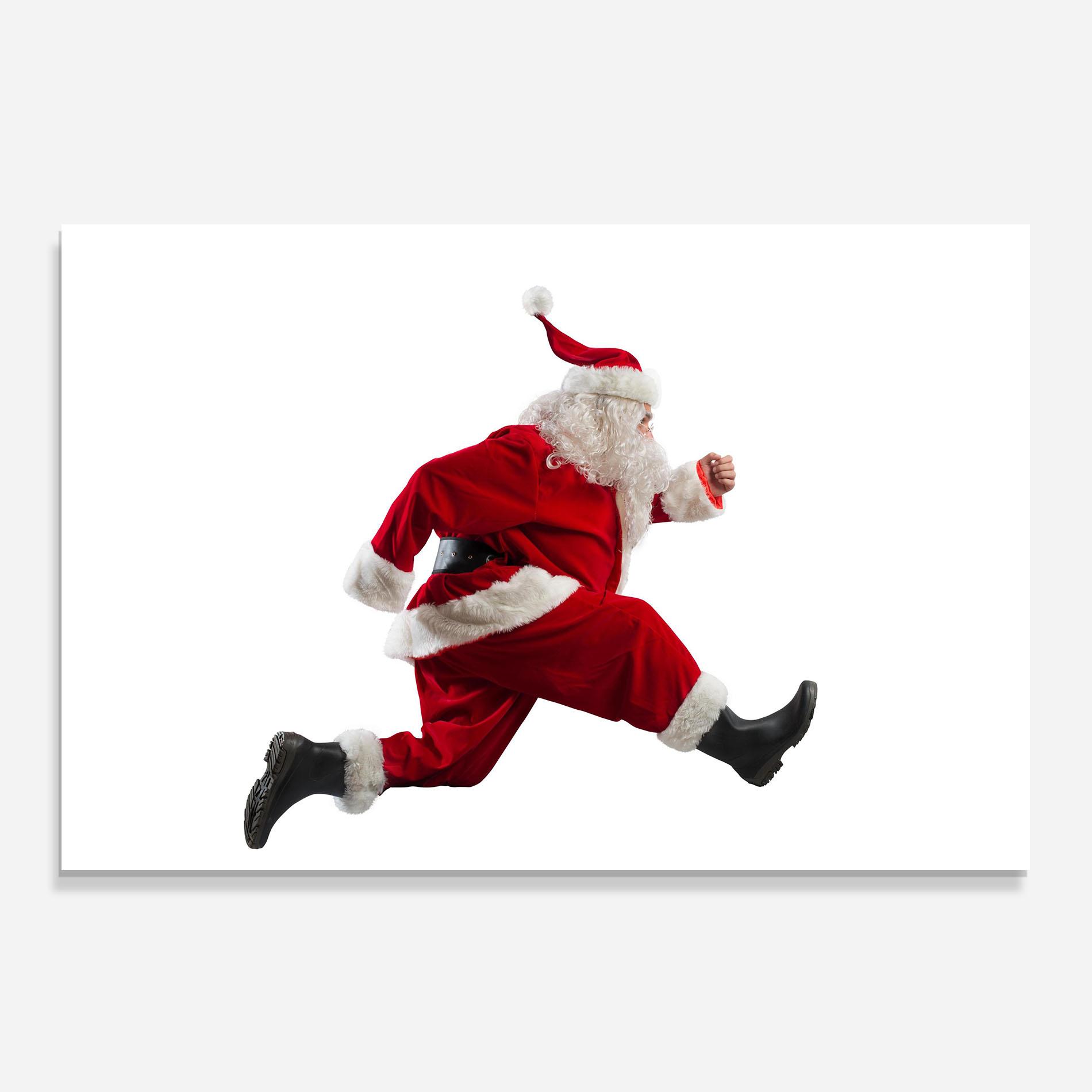 Konyhai üveg hátfal Fast Delivery Santa mockup 0