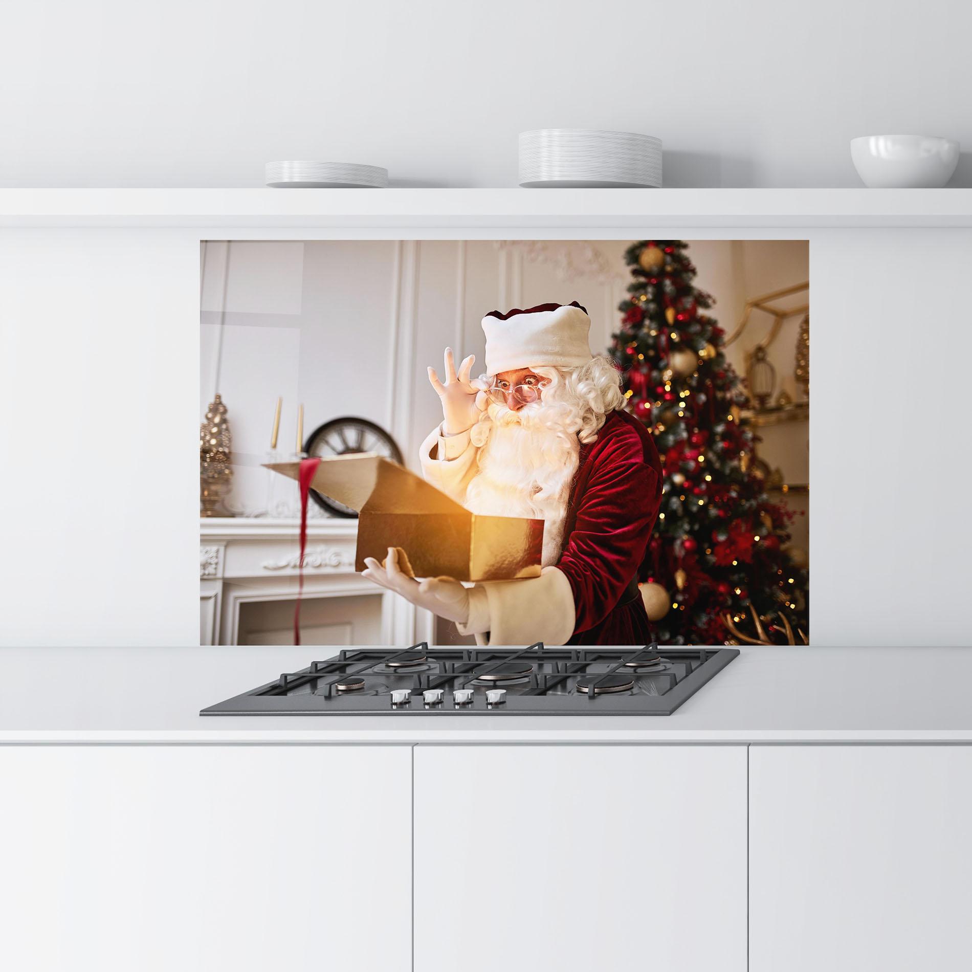 Konyhai üveg hátfal Magical Glowing Gift mockup 9