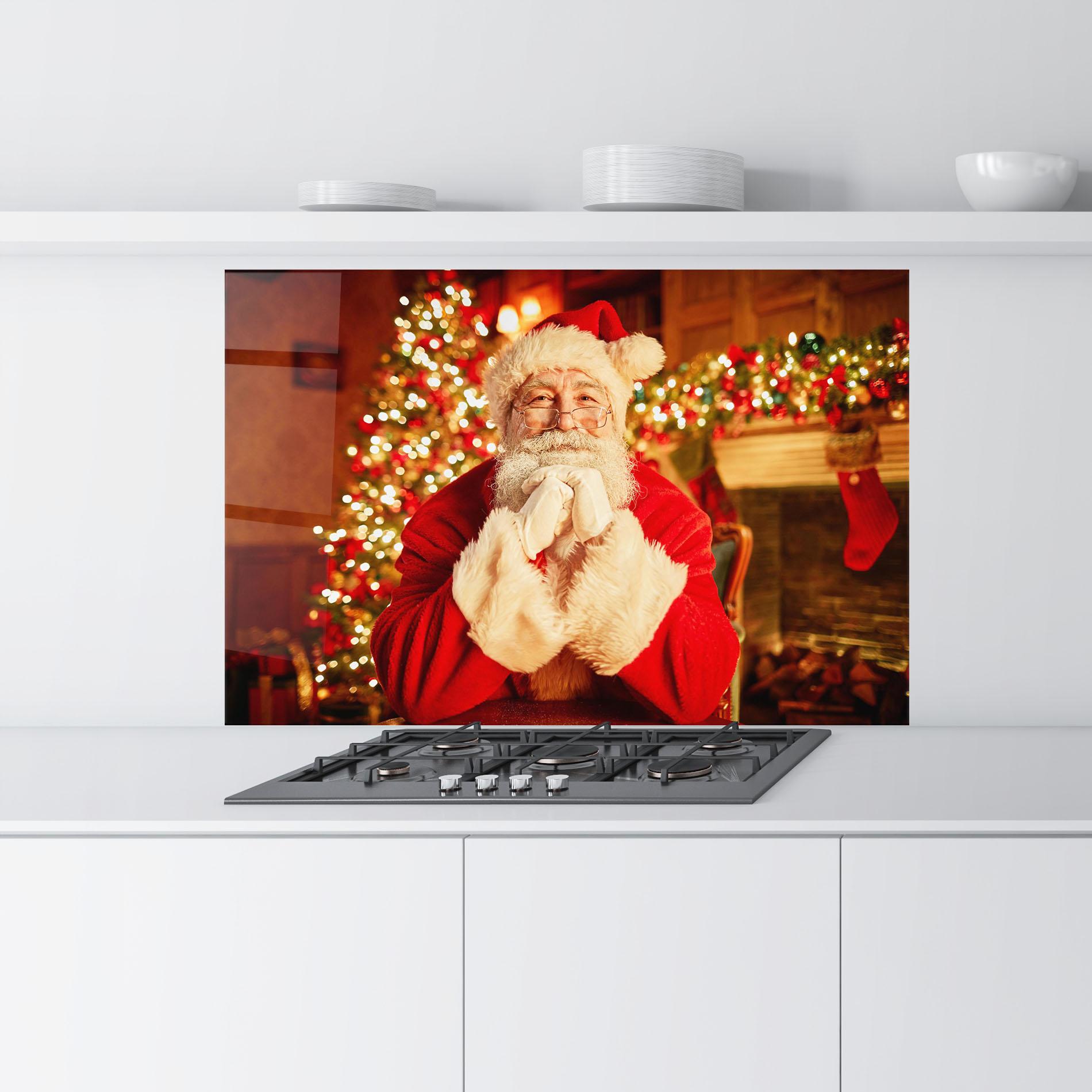 Konyhai üveg hátfal Traditional Santa mockup 9