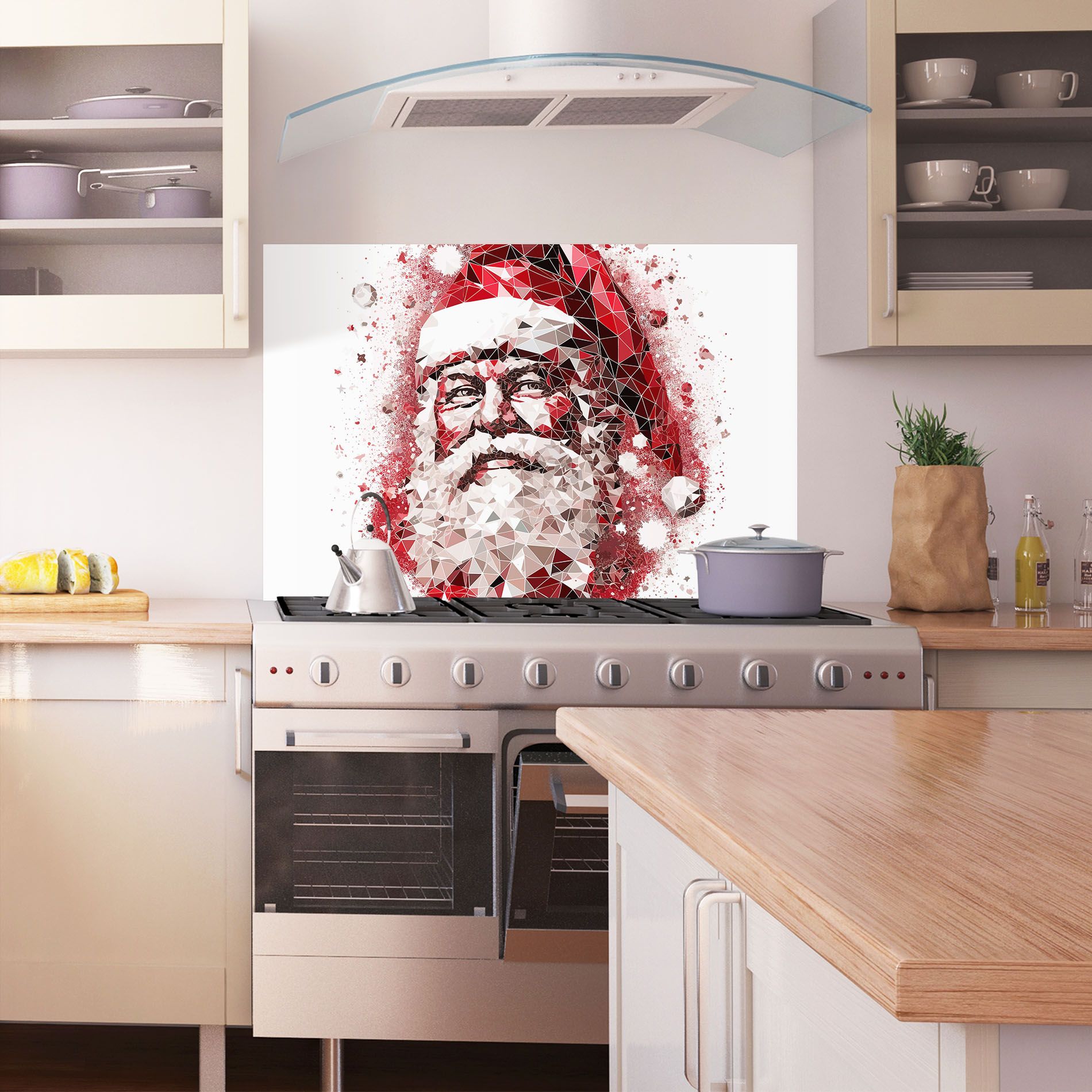 Red Santa Art mockup 1