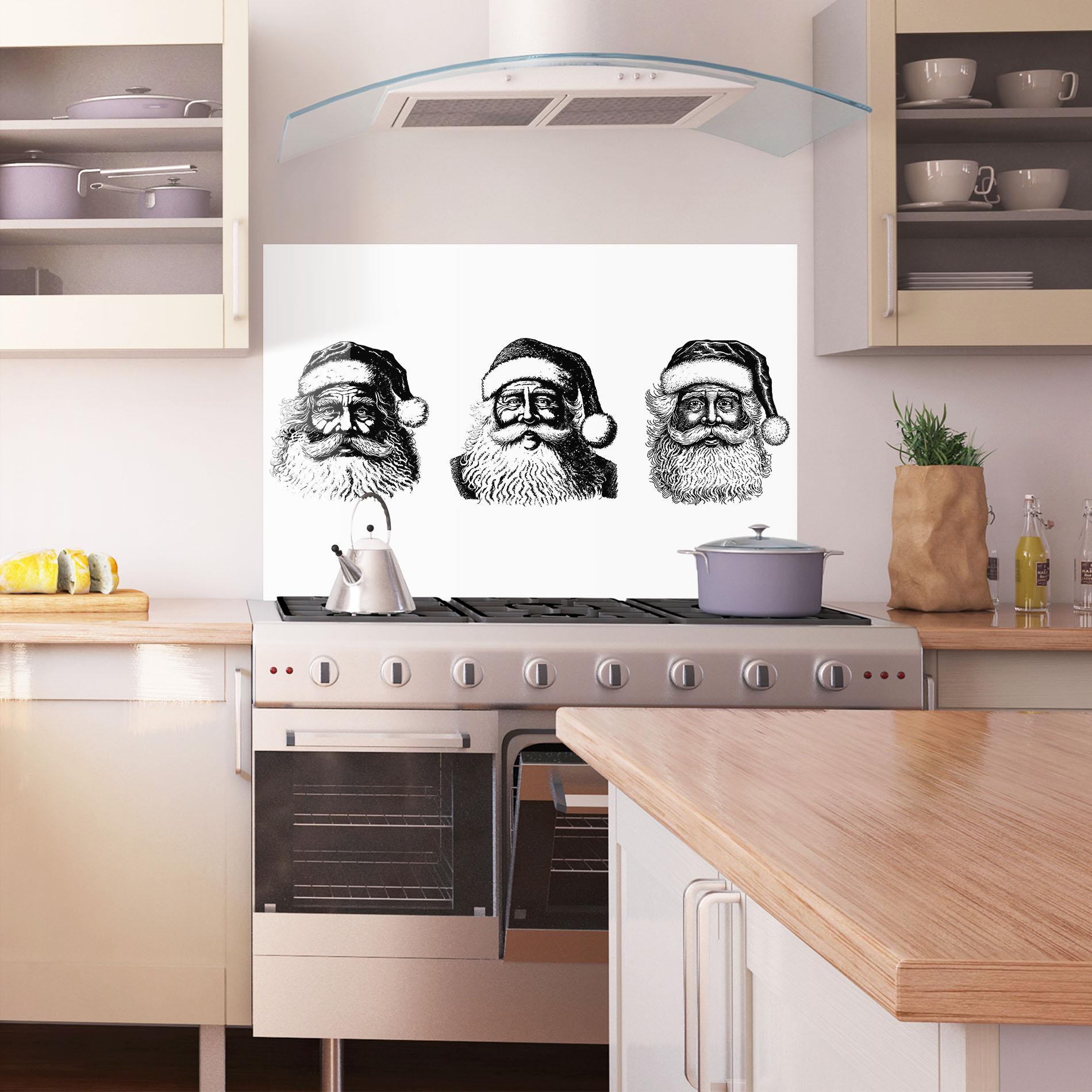 Konyhai üveg hátfal Santa Draw mockup 1