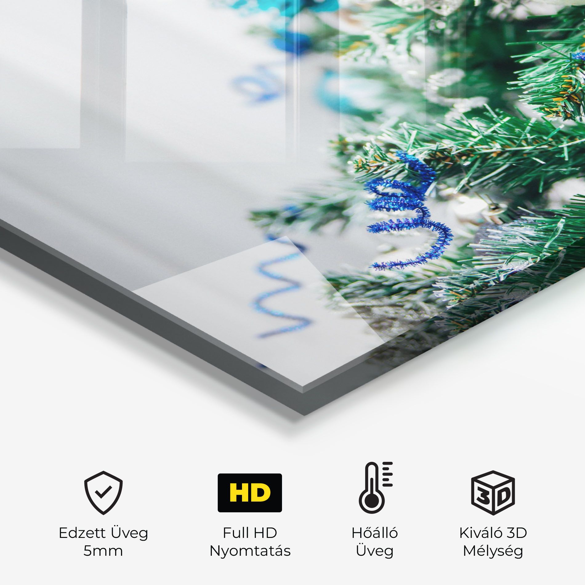 Blue Christmas Tree Decor mockup 2