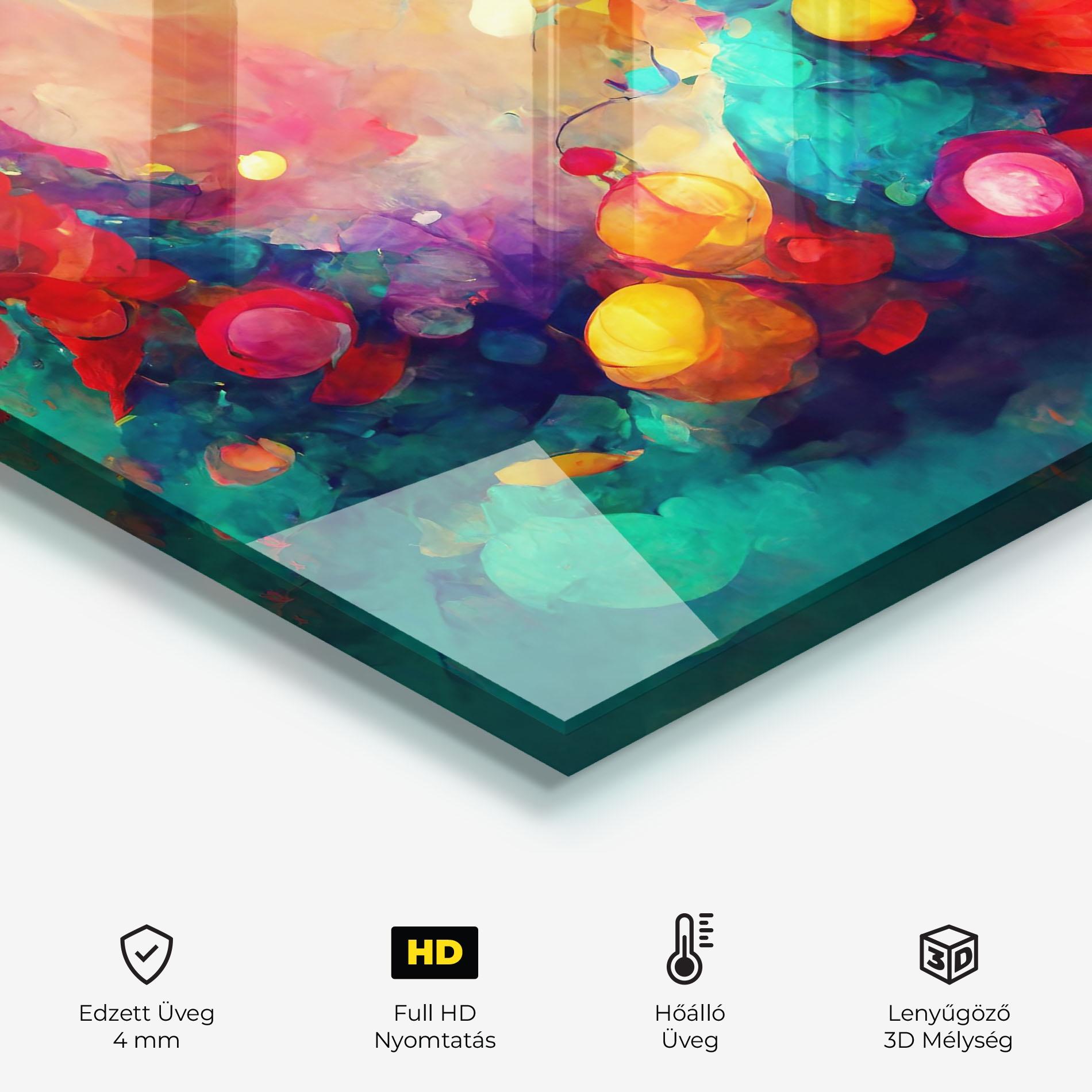 Konyhai üveg hátfal Colorfull Winter mockup 2