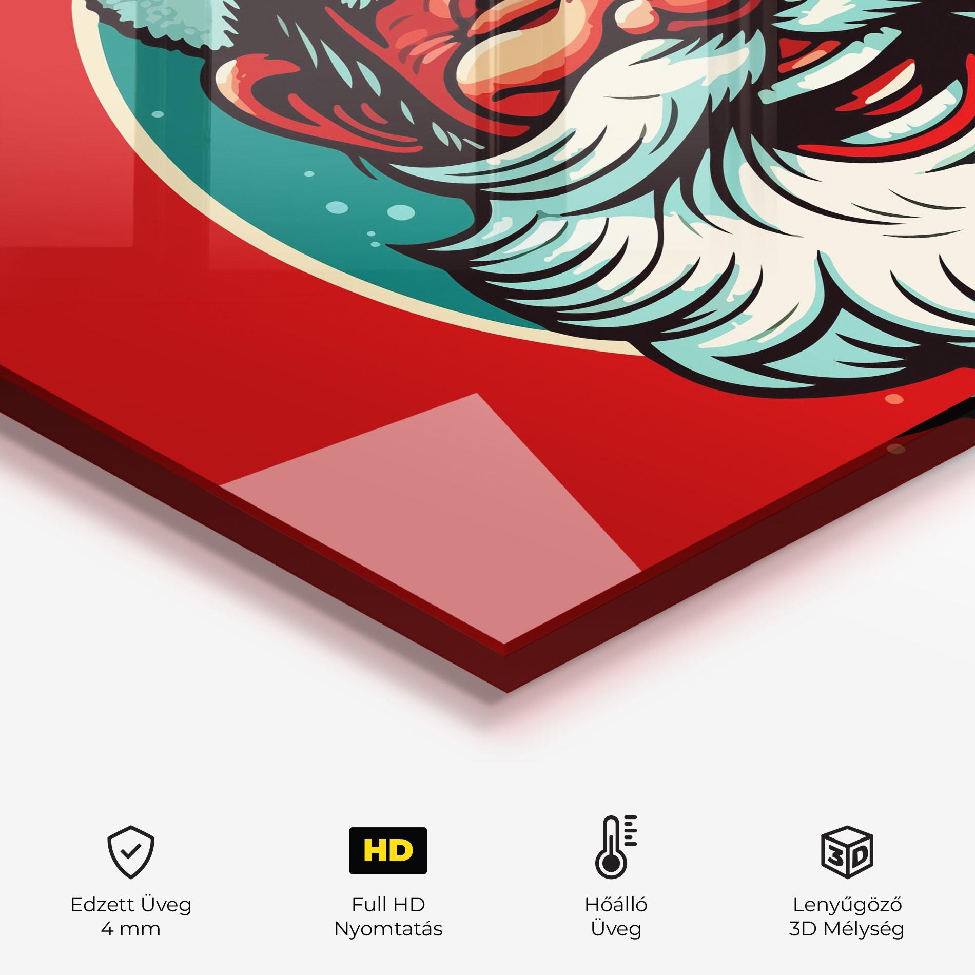 Konyhai üveg hátfal Crazy Smile mockup 2