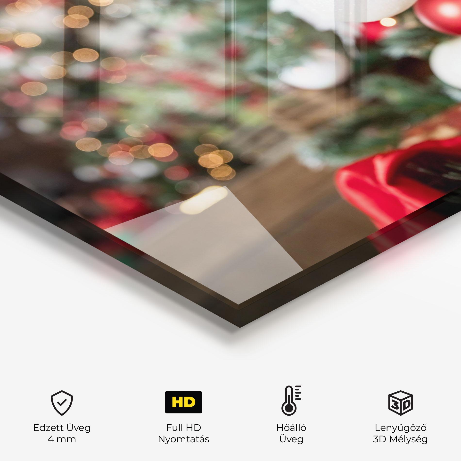 Konyhai üveg hátfal Magic Christmas Home mockup 2