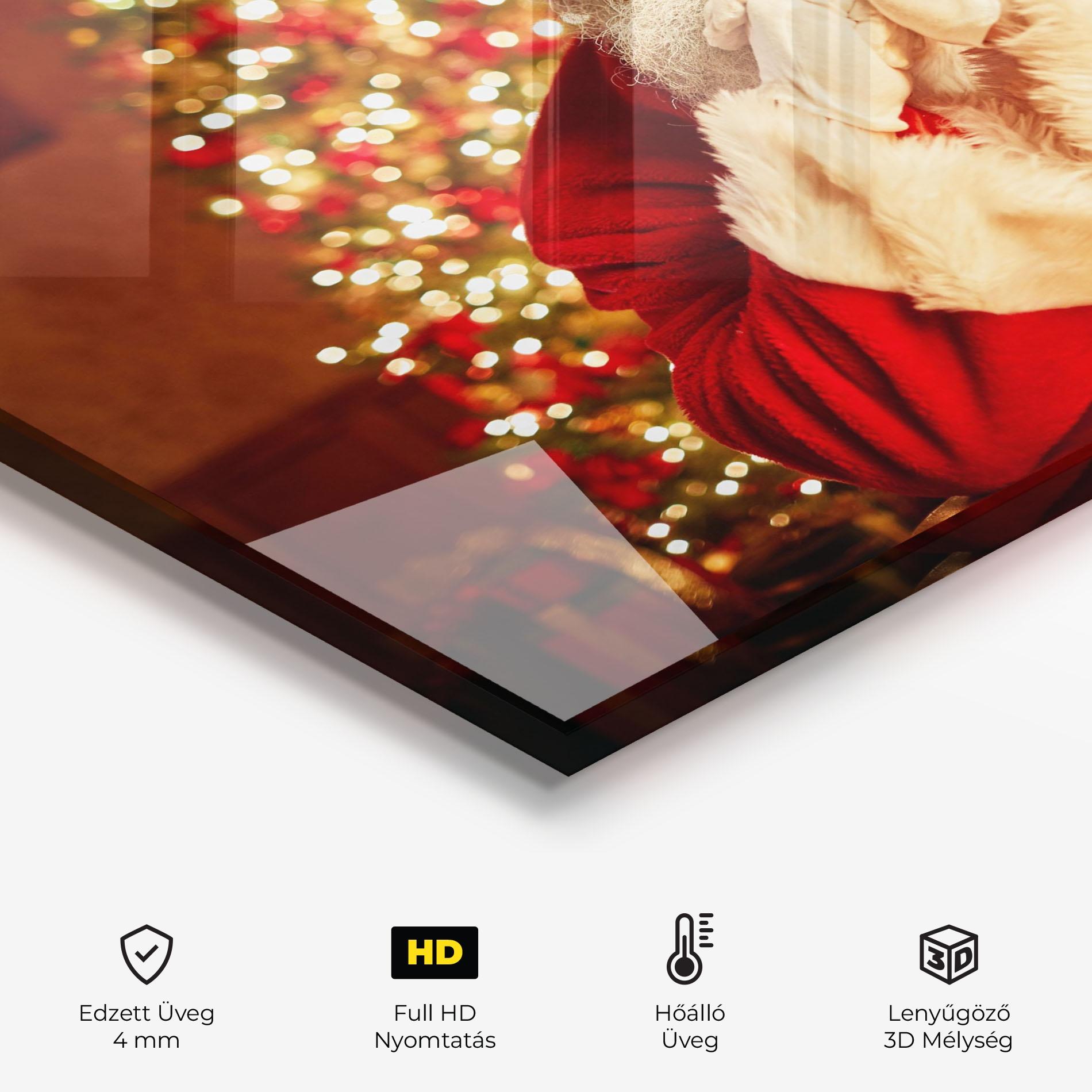 Konyhai üveg hátfal Traditional Santa mockup 2