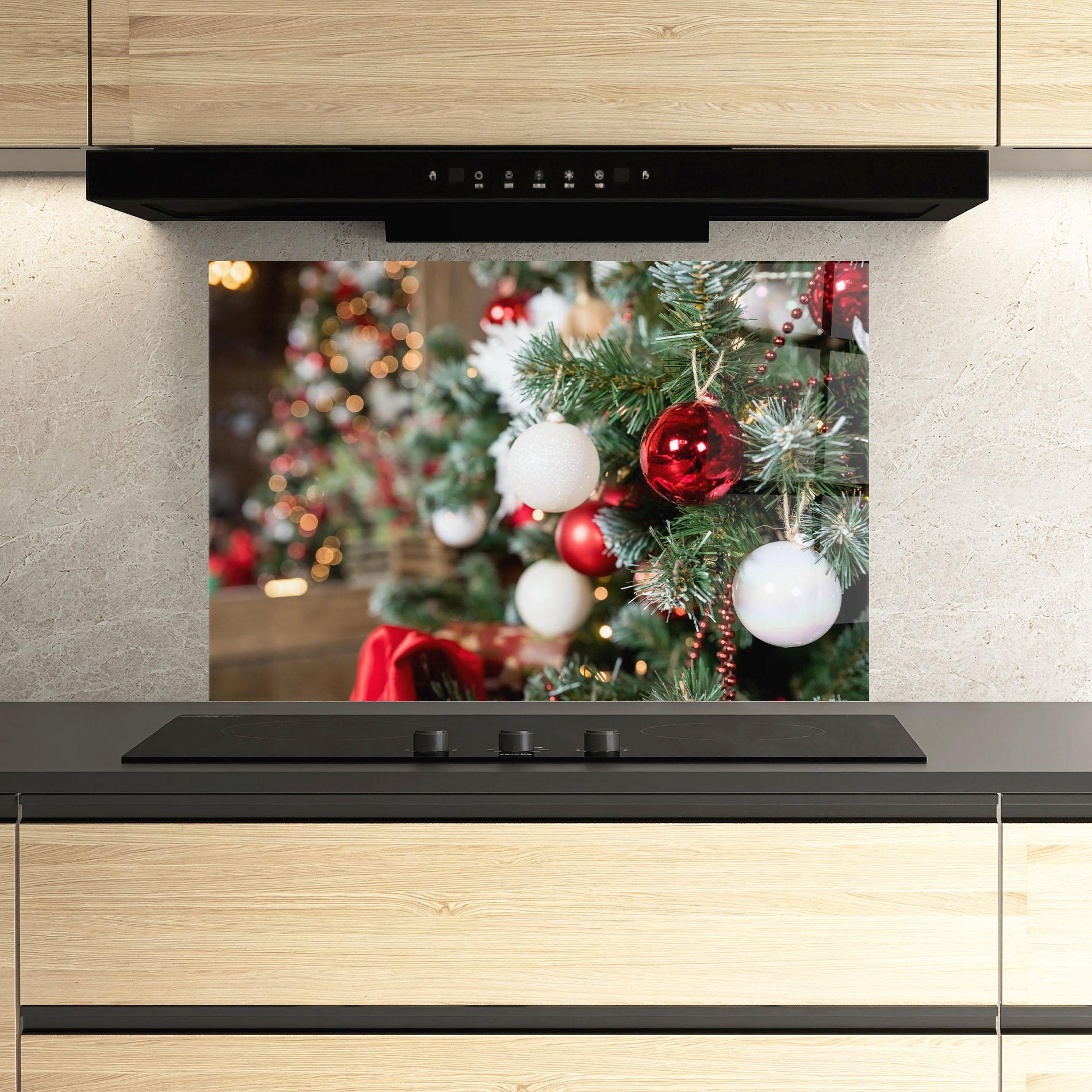 Konyhai üveg hátfal Magic Christmas Home mockup 3