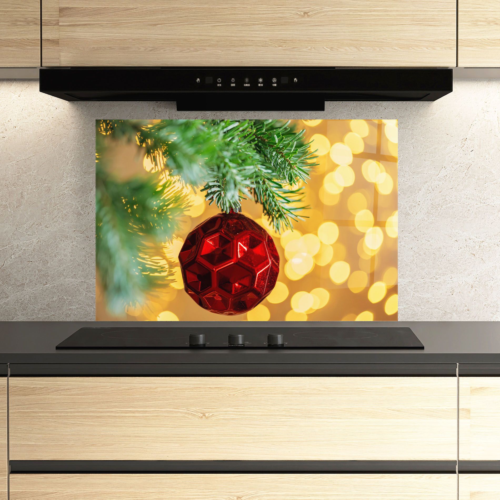 Red Christmas Ball mockup 3