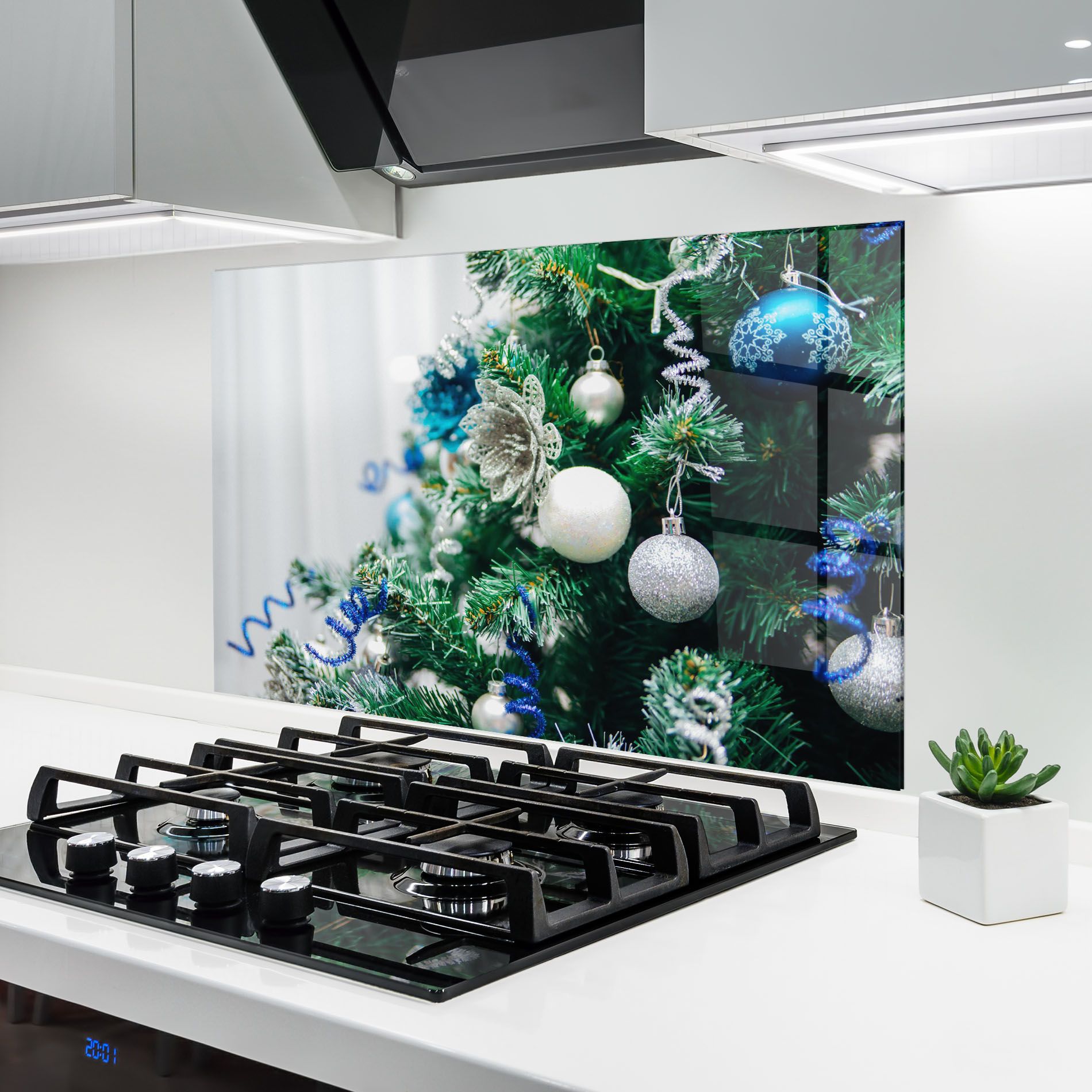 Blue Christmas Tree Decor mockup 6