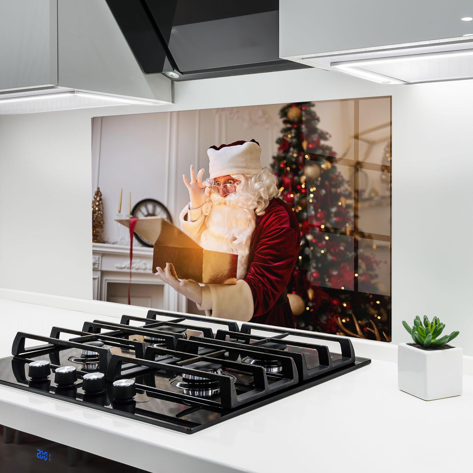 Konyhai üveg hátfal Magical Glowing Gift mockup 6