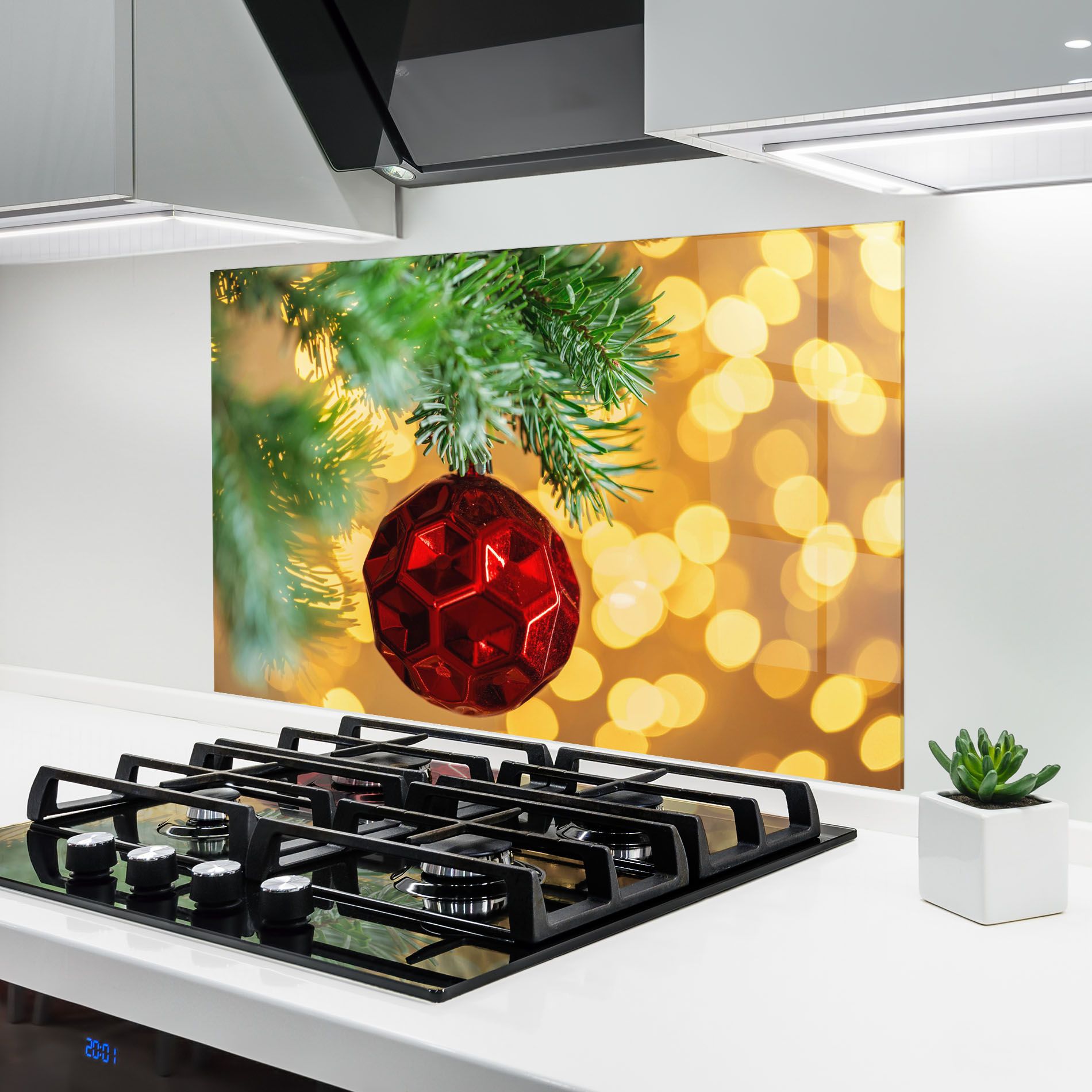 Red Christmas Ball mockup 6