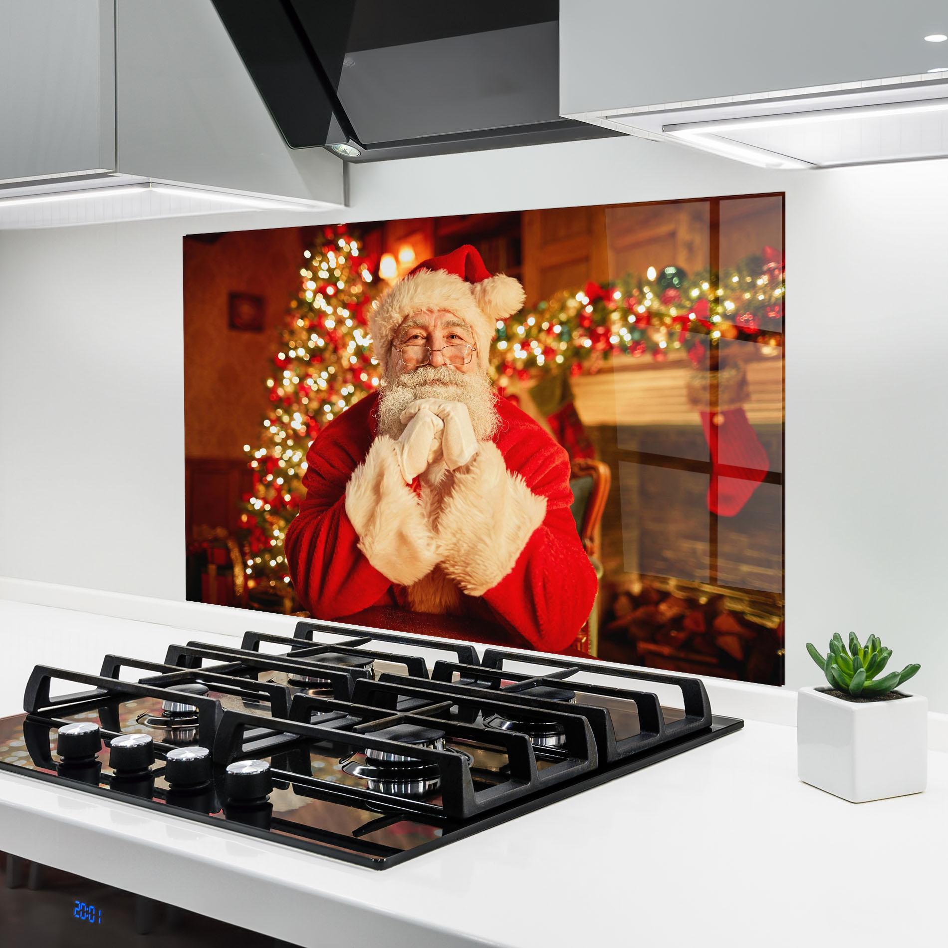 Konyhai üveg hátfal Traditional Santa mockup 6