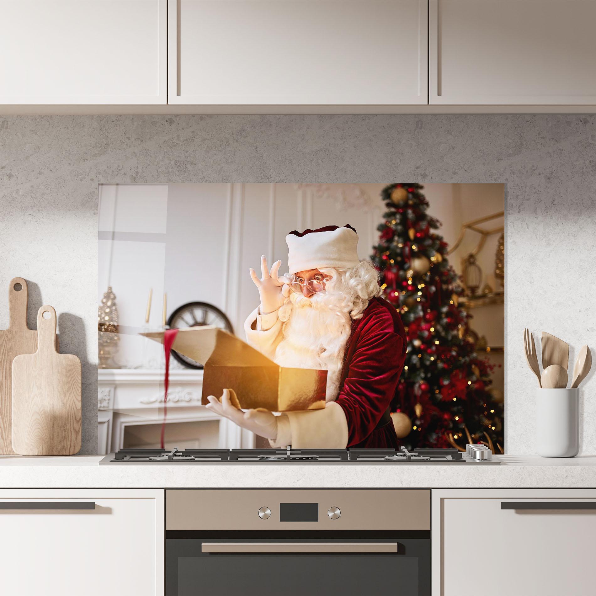 Konyhai üveg hátfal Magical Glowing Gift mockup 7