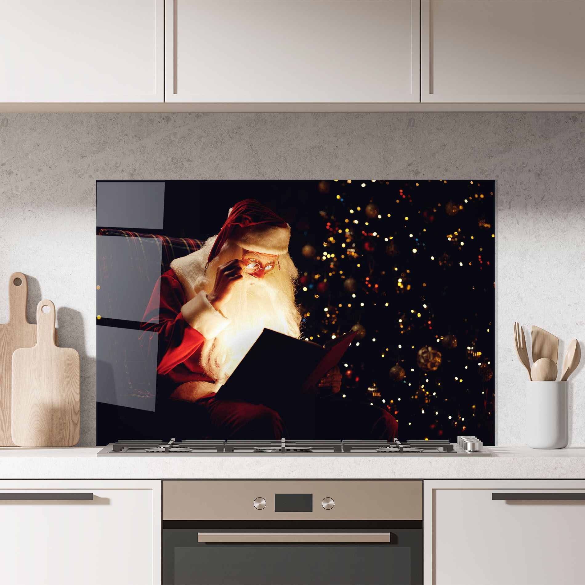 Santa Reading Magic Book mockup 7