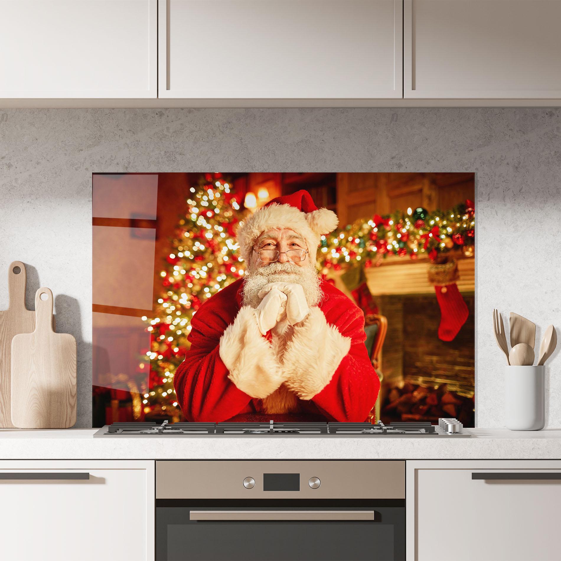 Konyhai üveg hátfal Traditional Santa mockup 7