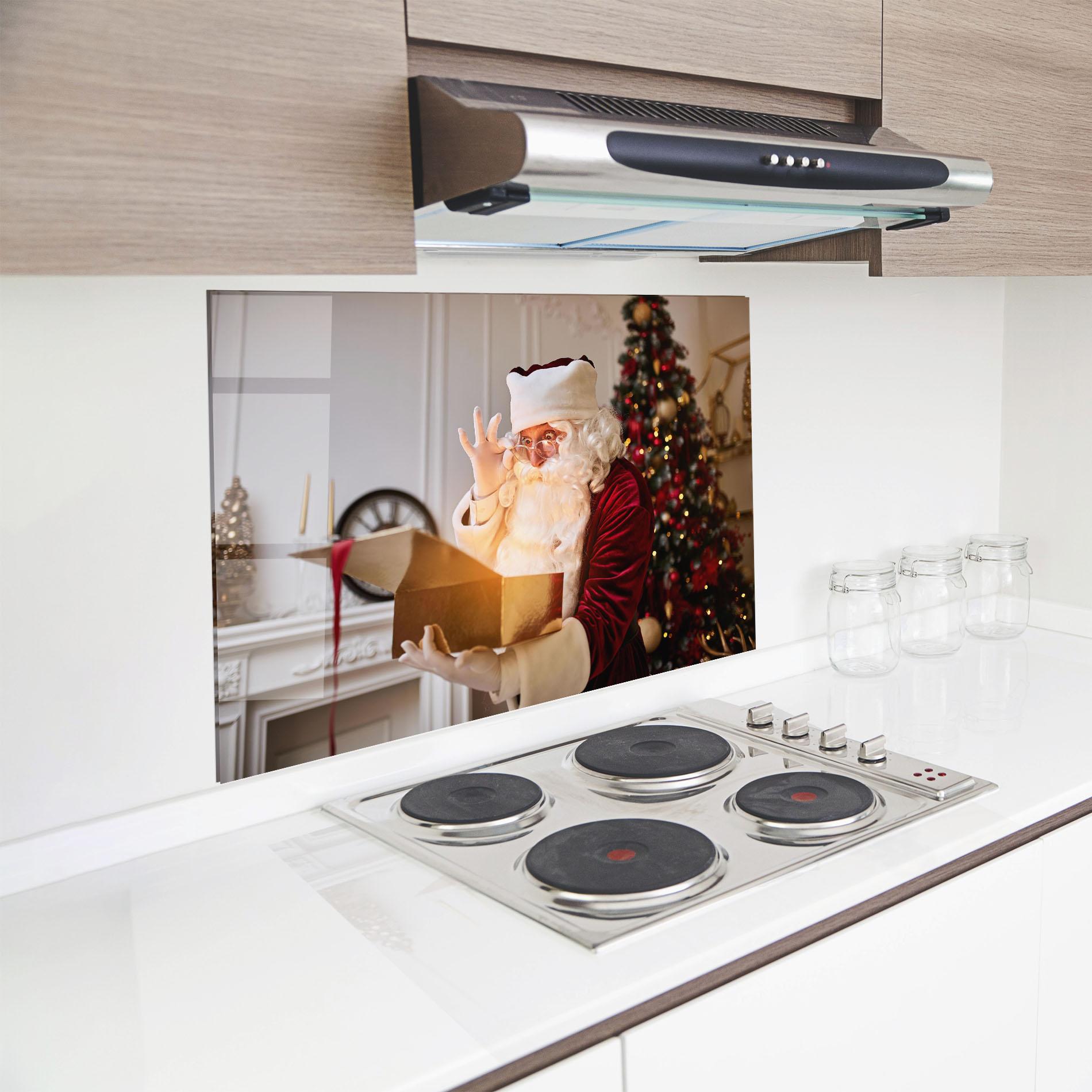 Konyhai üveg hátfal Magical Glowing Gift mockup 8