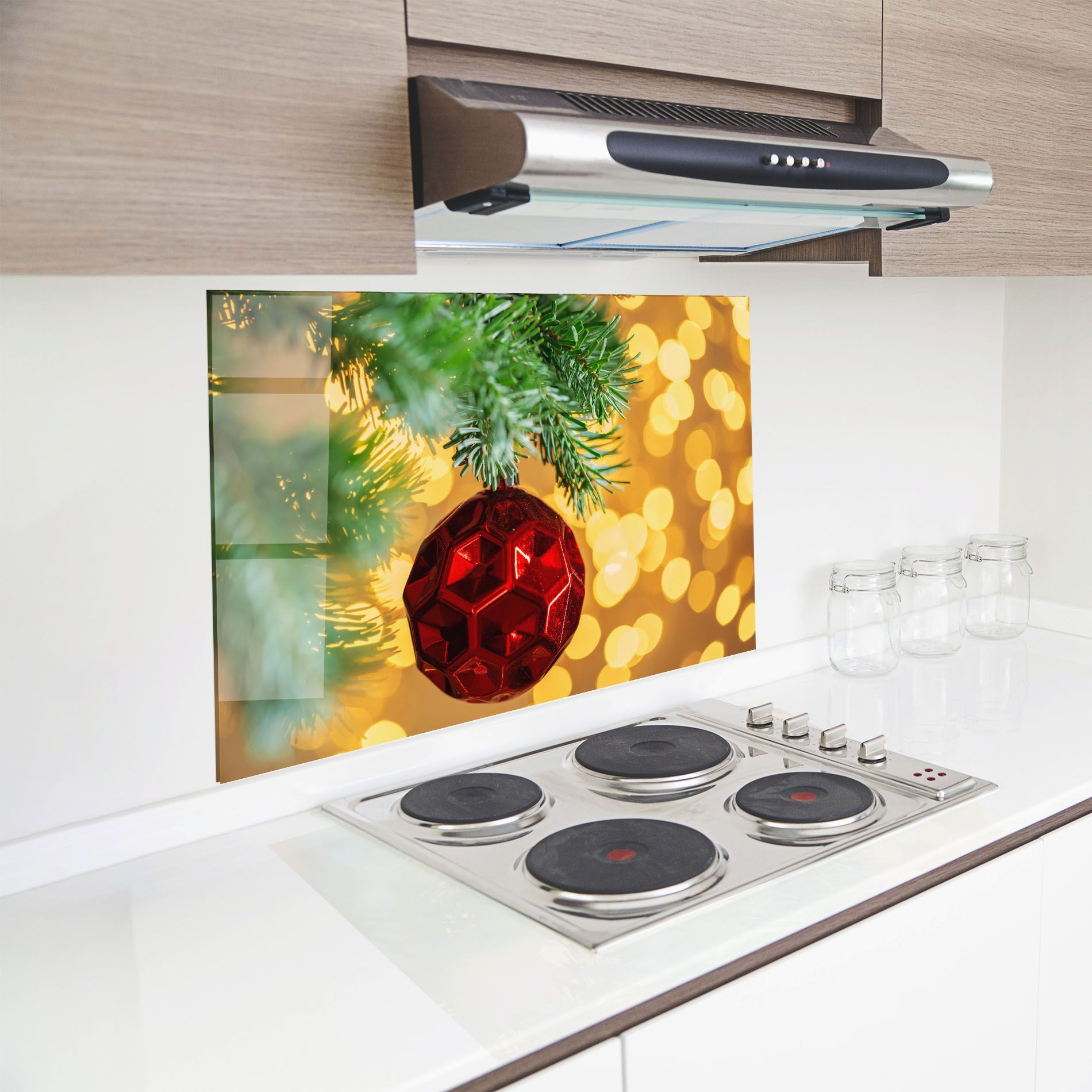 Red Christmas Ball mockup 8