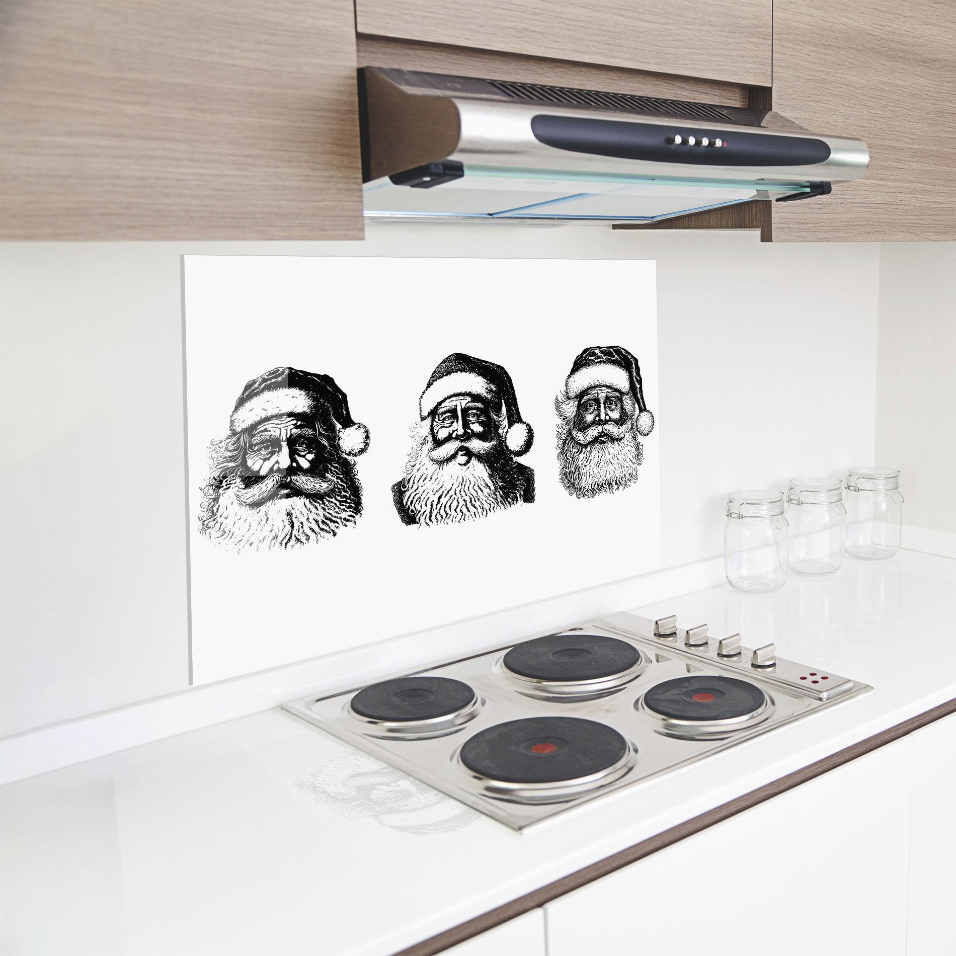 Konyhai üveg hátfal Santa Draw mockup 8