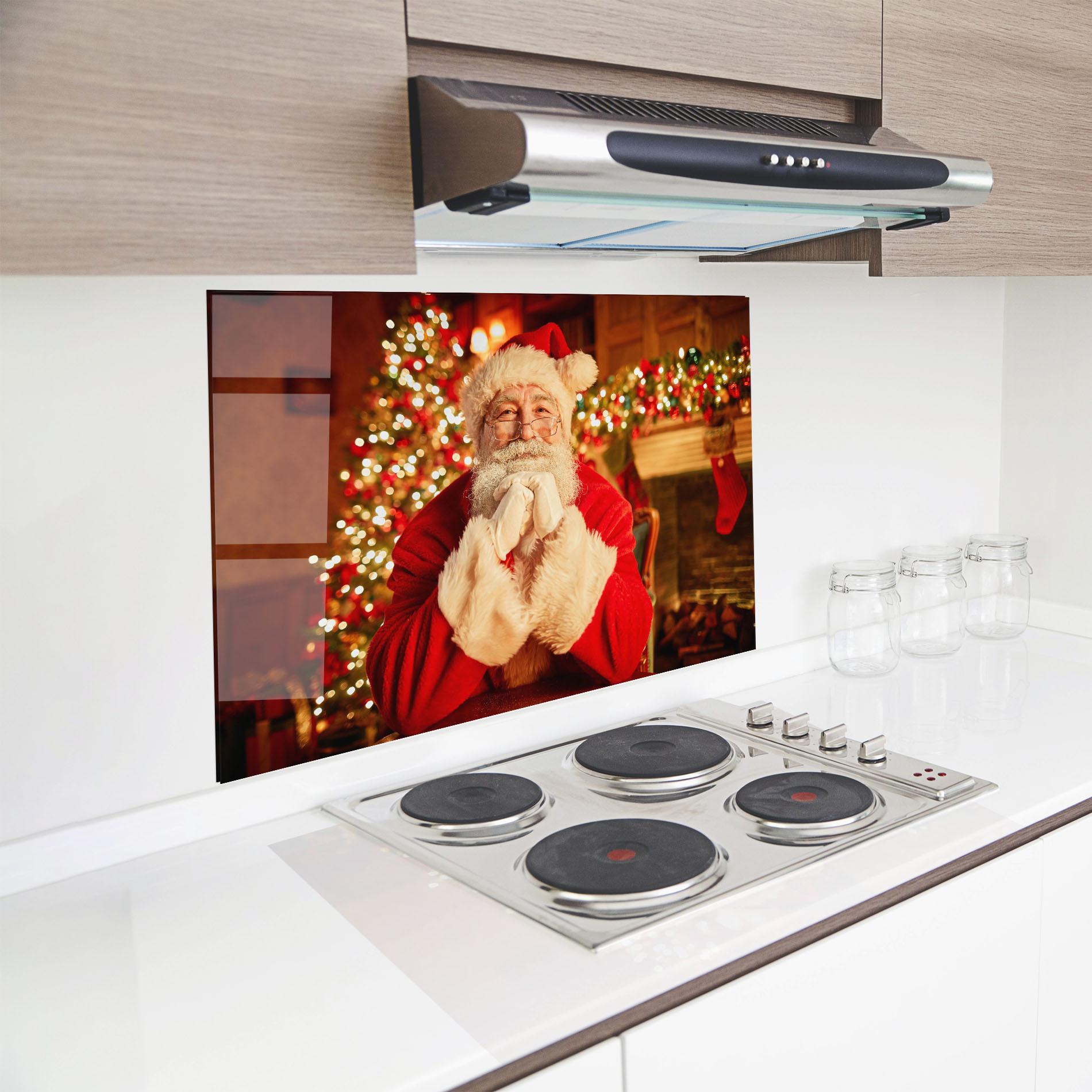 Konyhai üveg hátfal Traditional Santa mockup 8