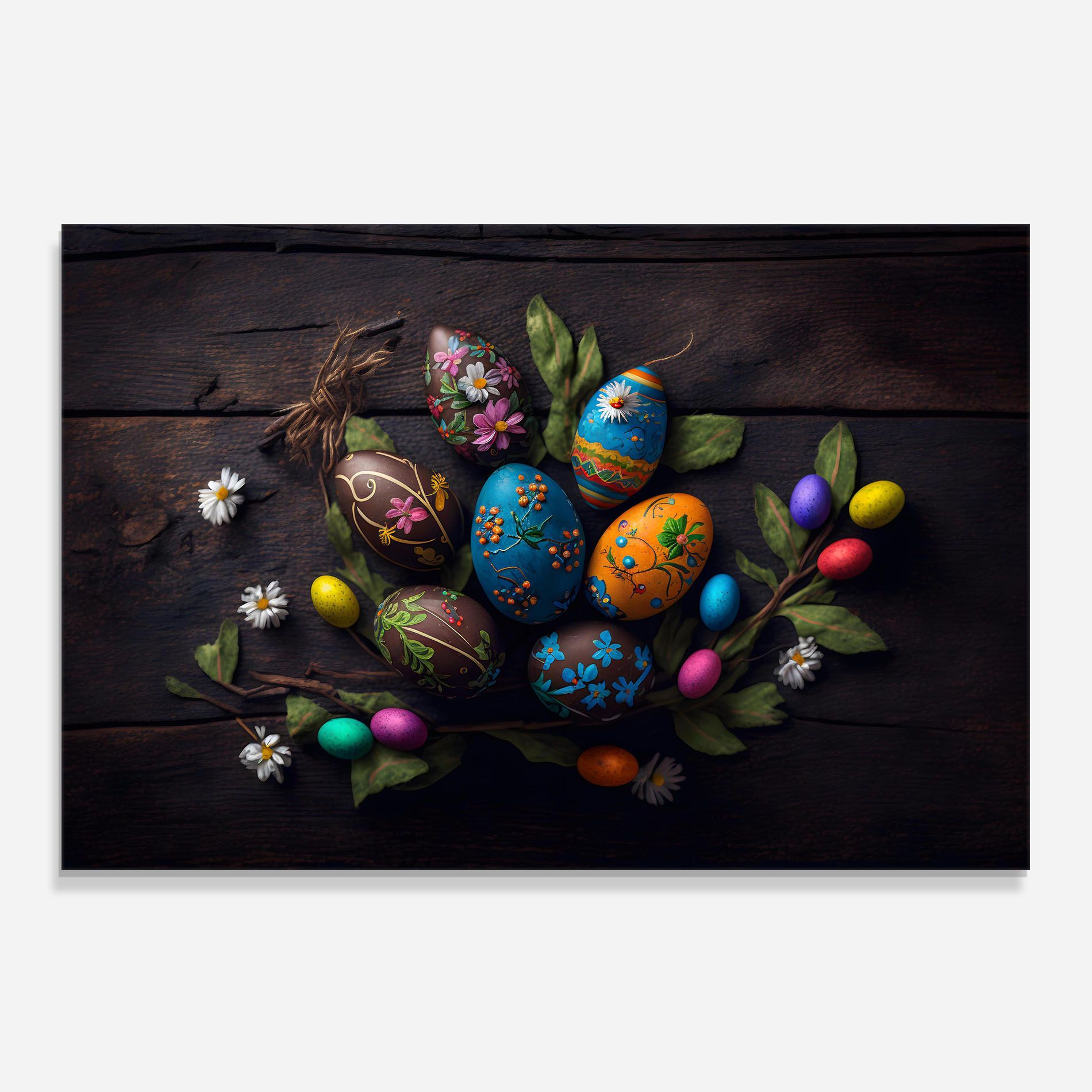 Colorful Easter Decarations mockup 0