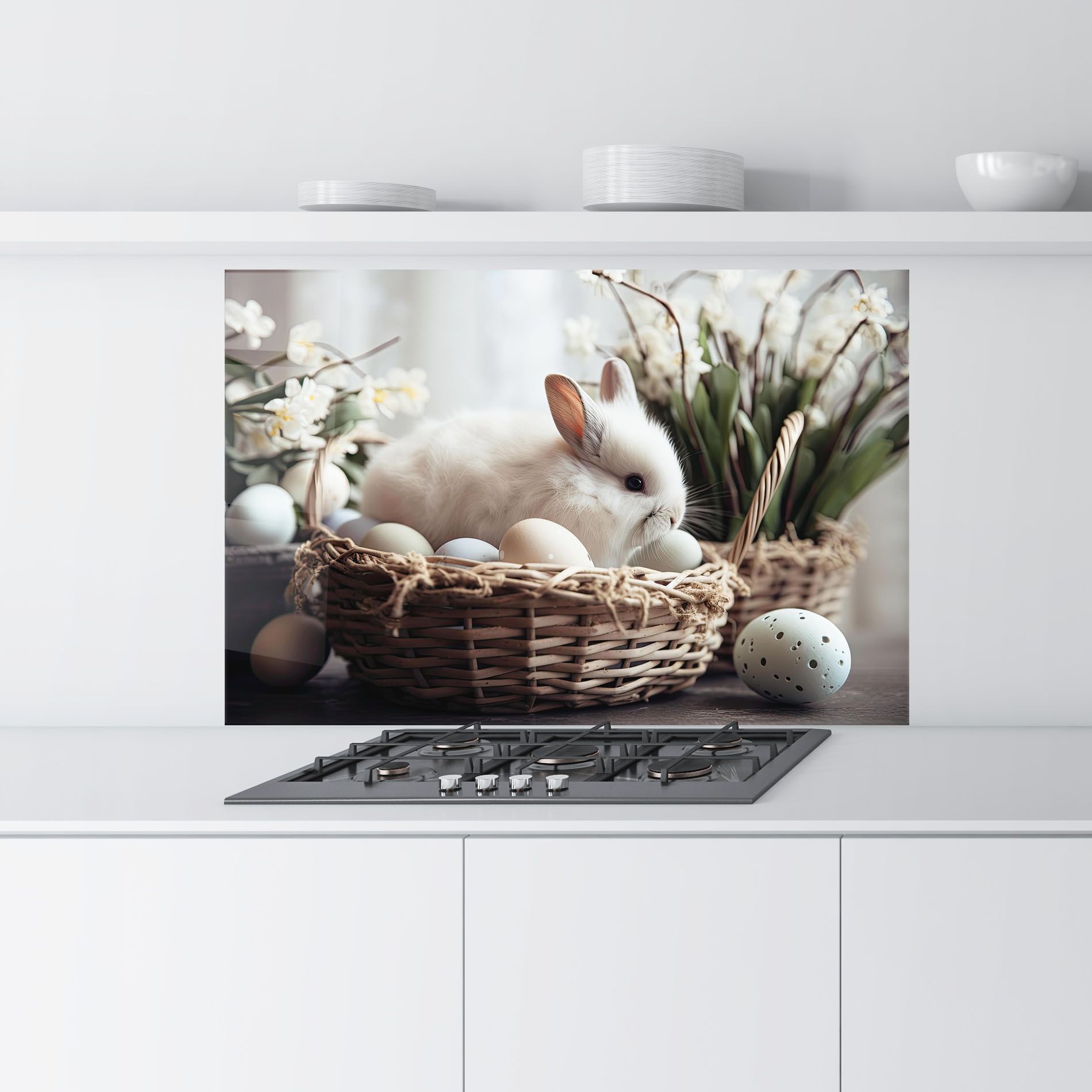 Cute White Easter Eggs mockup 9
