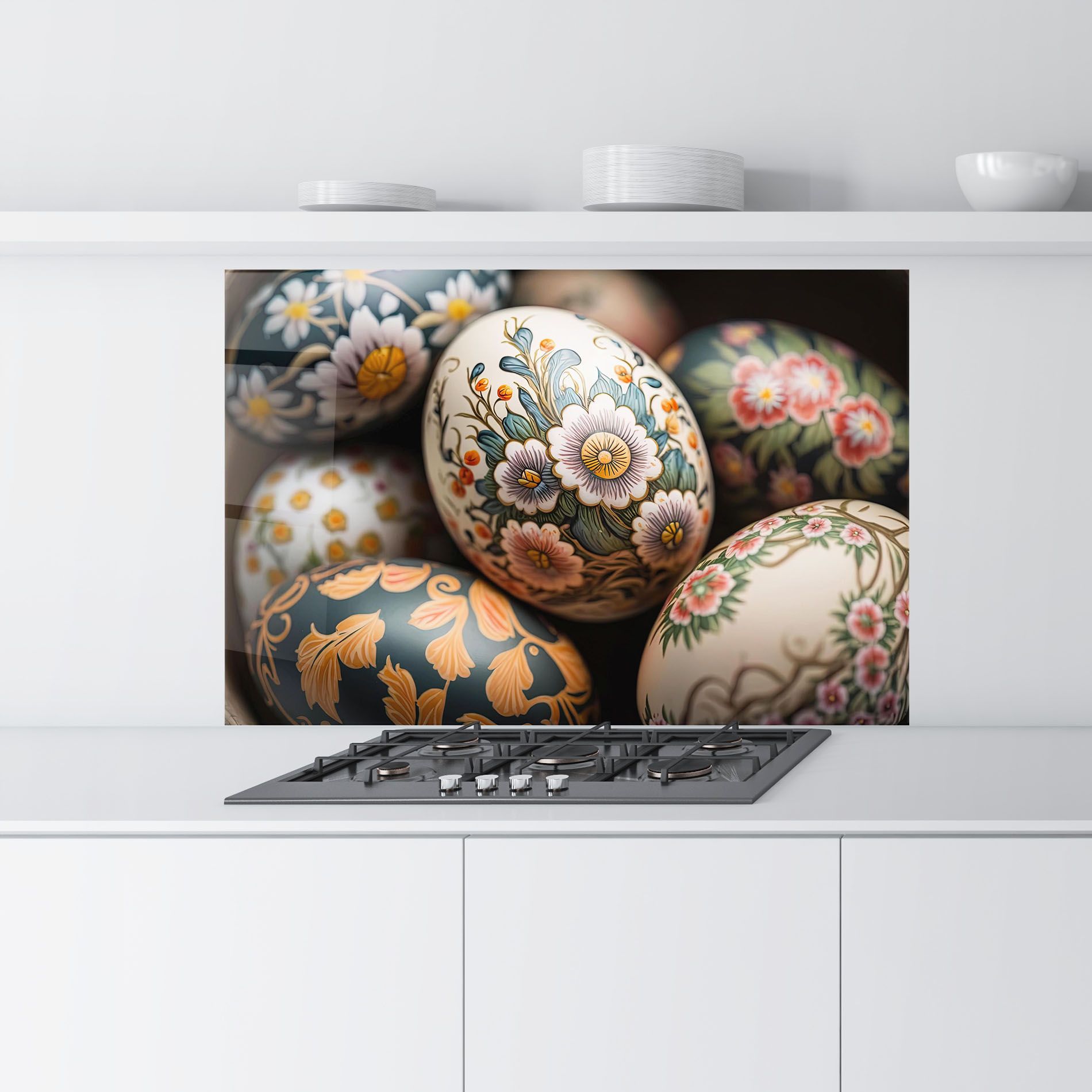 Floral Painted Eggs mockup 9