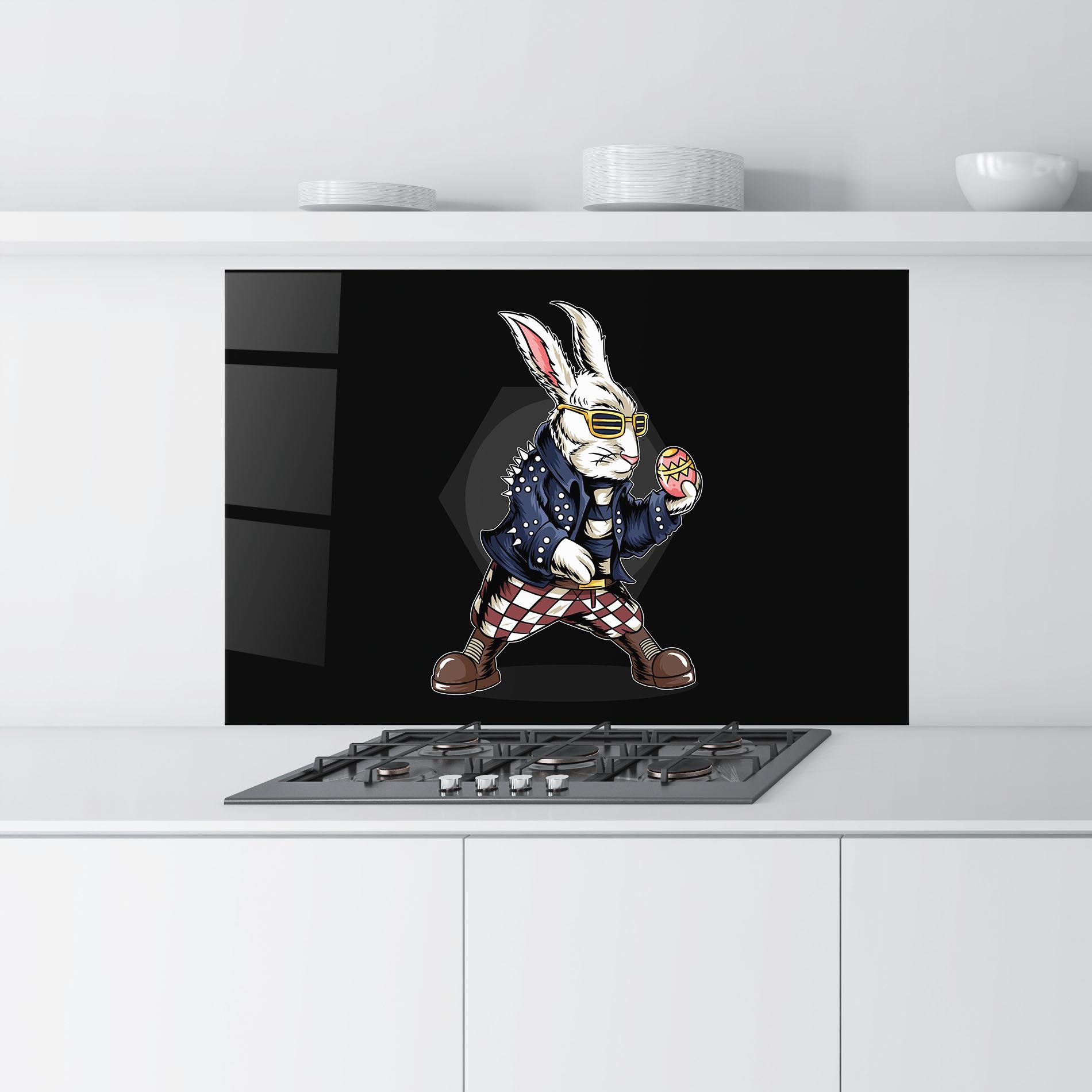 Konyhai üveg hátfal Rabbit Rock mockup 9
