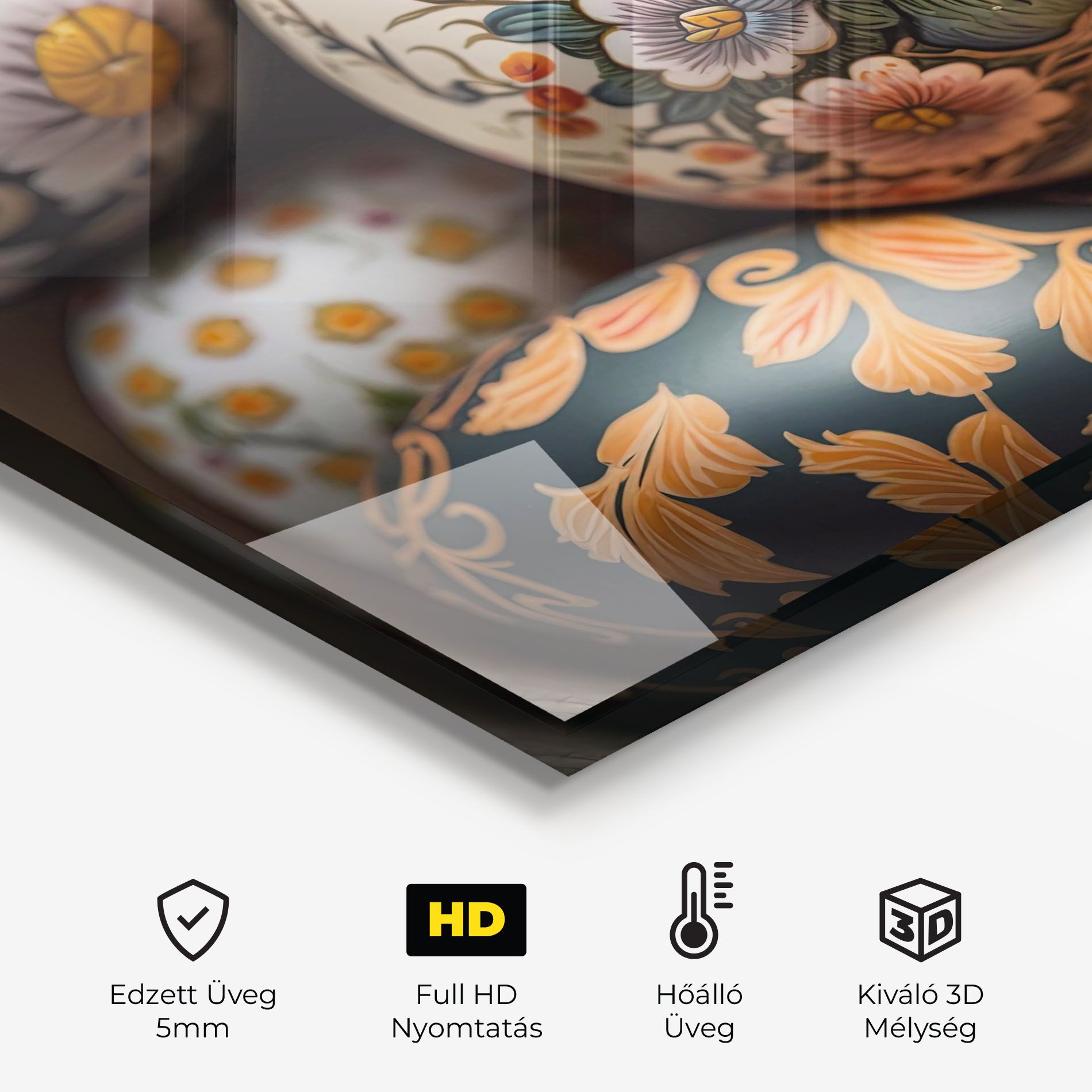 Floral Painted Eggs mockup 2