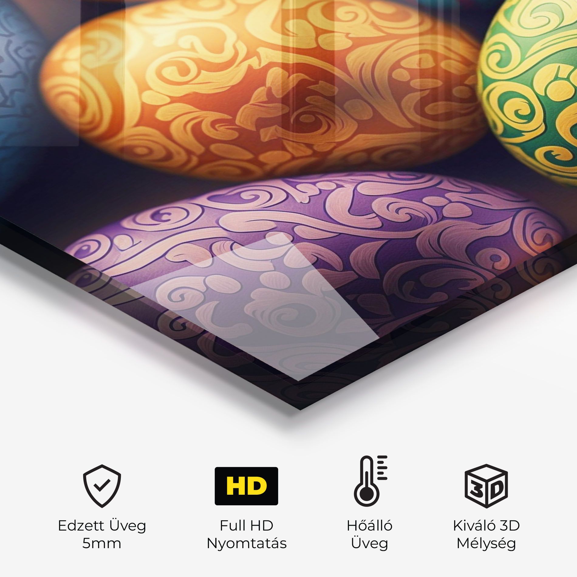 Orange Green Easter Eggs mockup 2