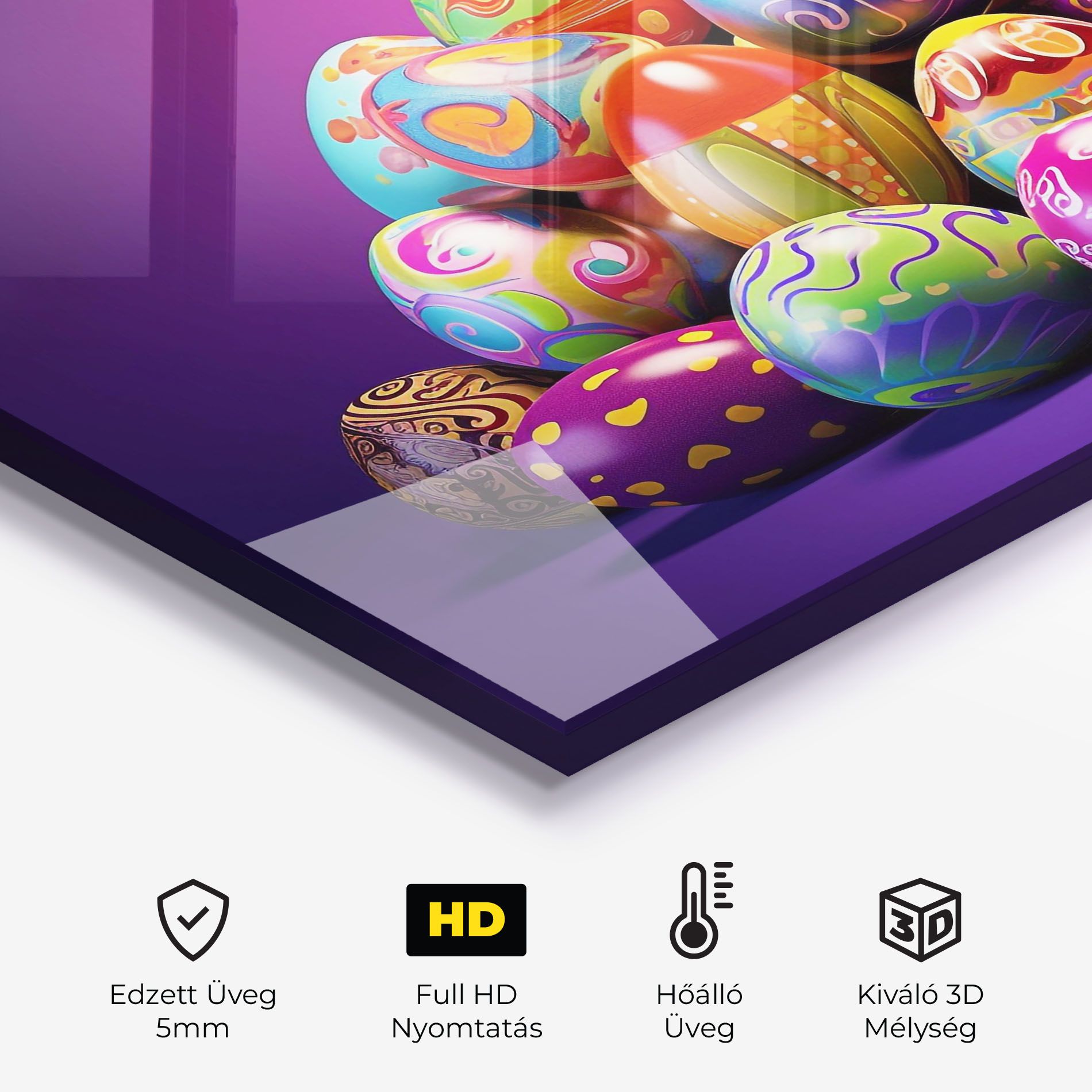 Pile Colorful Eggs mockup 2