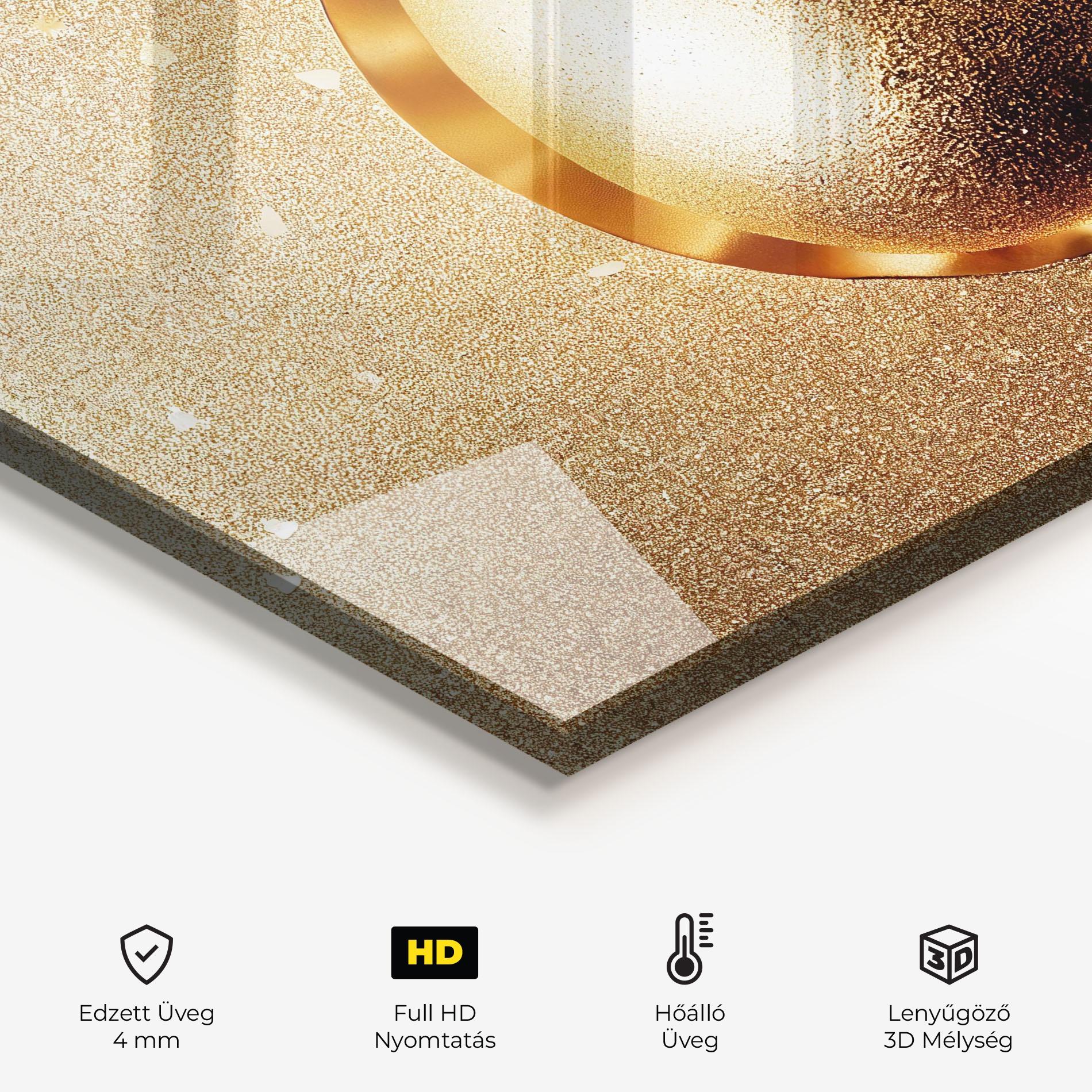 Konyhai üveg hátfal Golden Egg Chocolate mockup 2