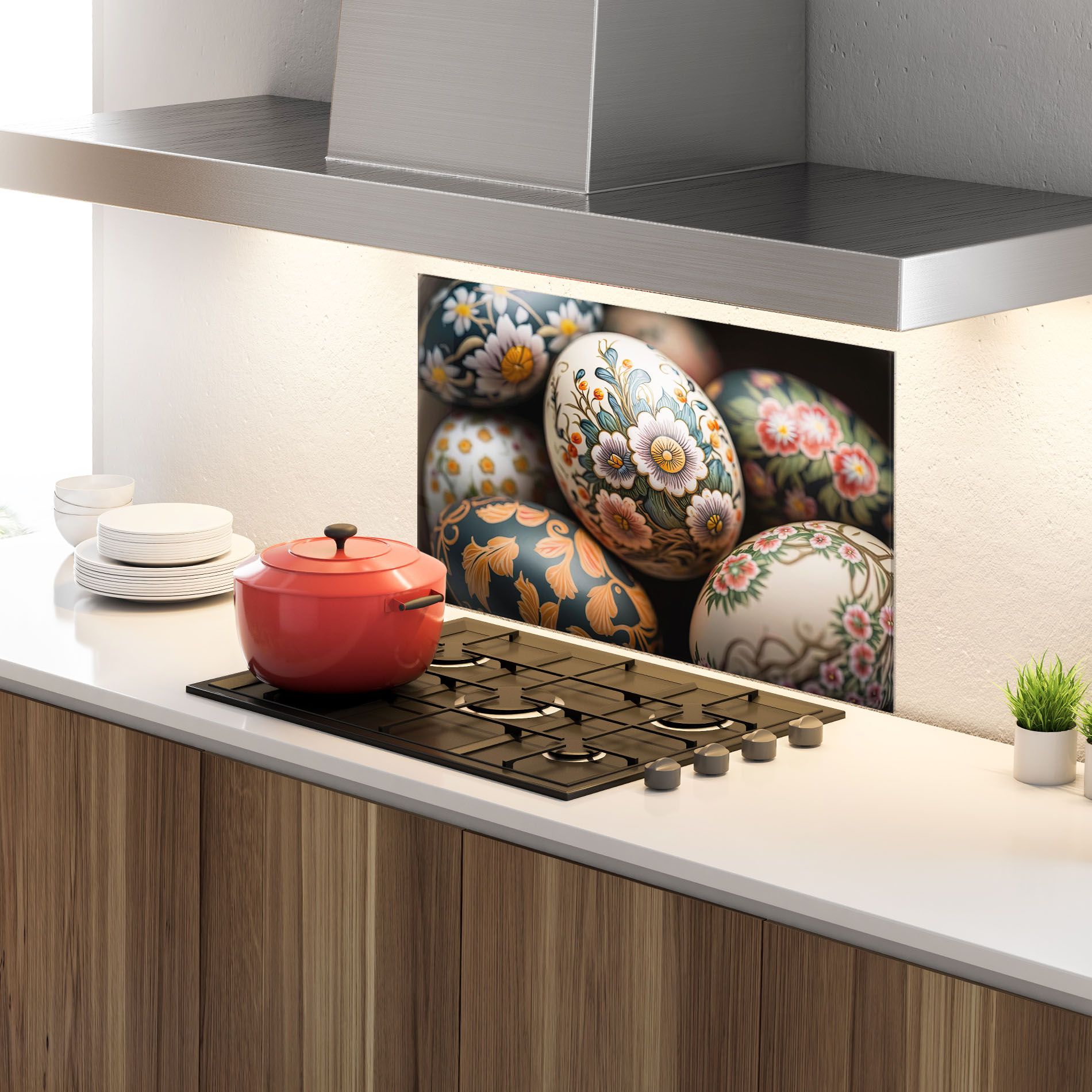 Floral Painted Eggs mockup 4