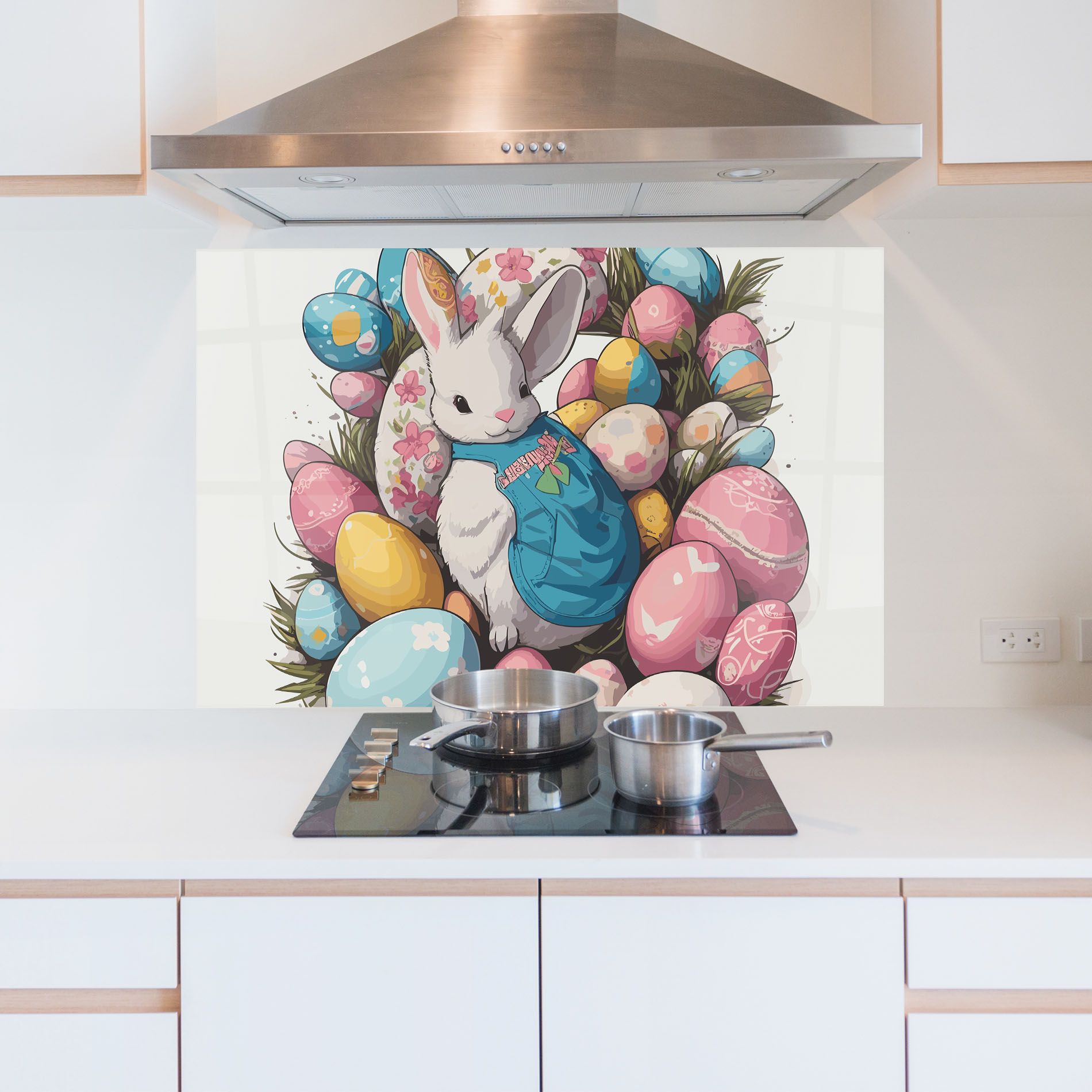 Blue Dressed Bunny mockup 5