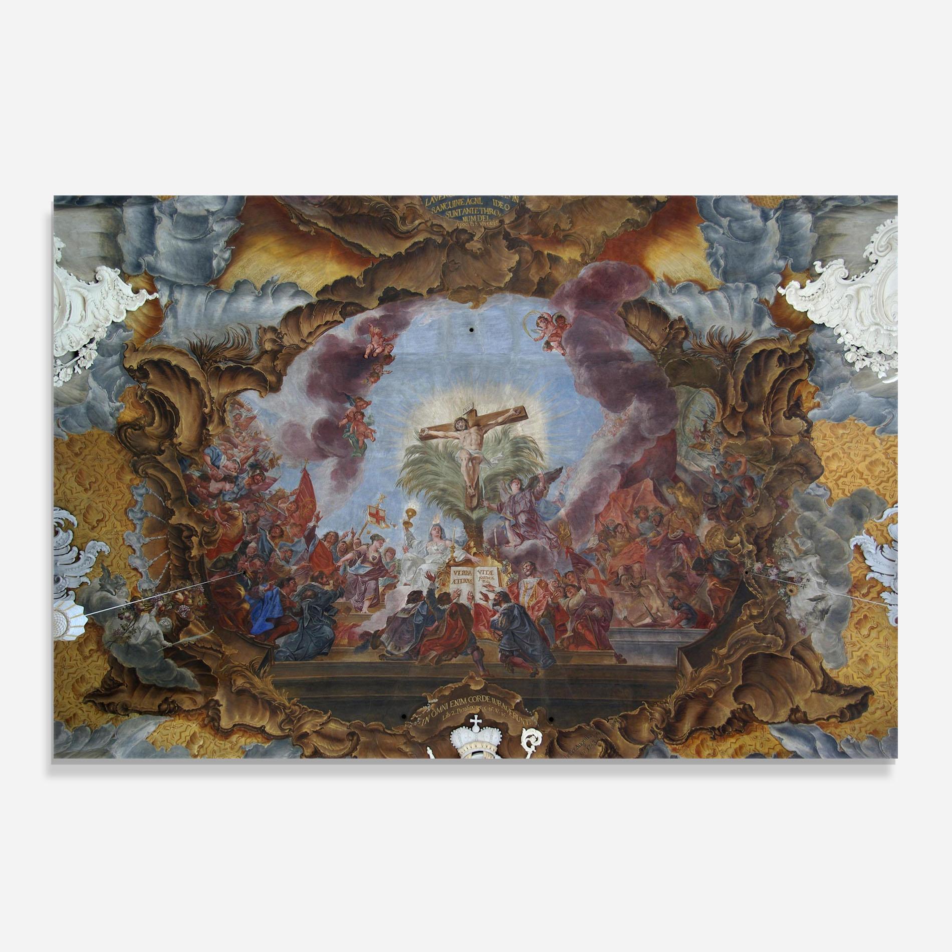 Konyhai üveg hátfal Devine Illumination mockup 0