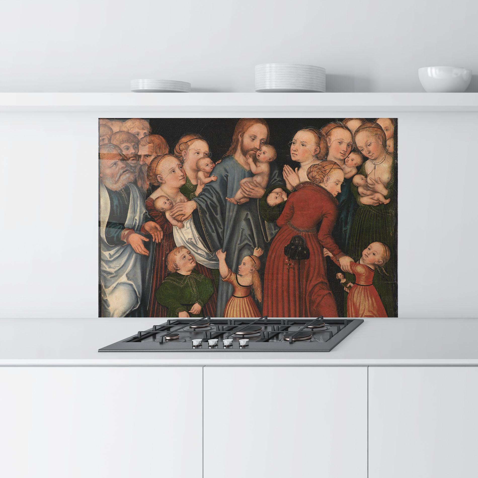 Konyhai üveg hátfal Jesus Old Art mockup 9