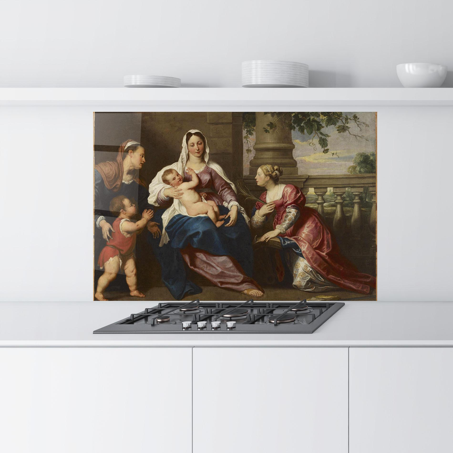 Konyhai üveg hátfal Risen Glory mockup 9