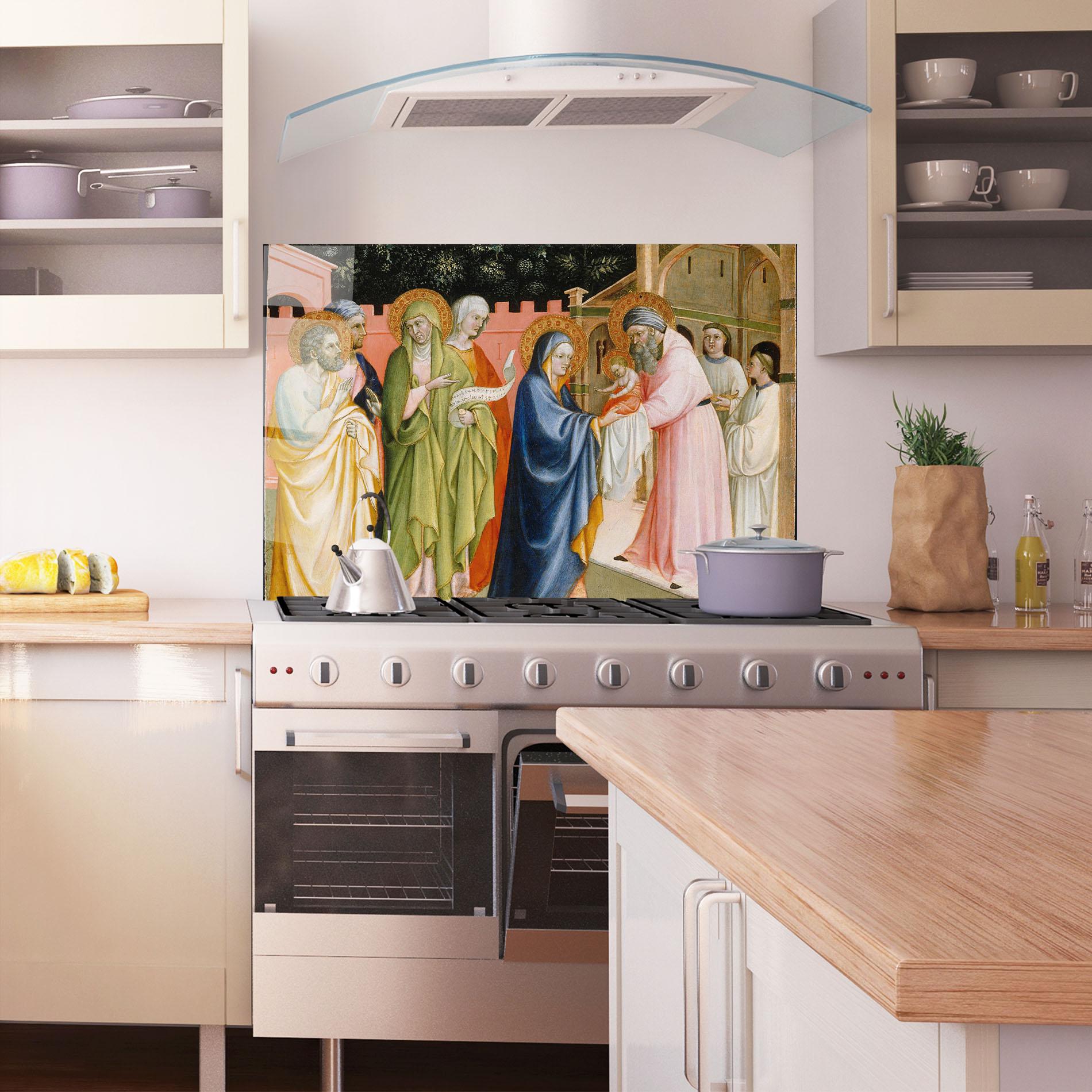 Konyhai üveg hátfal Healing Touch mockup 1