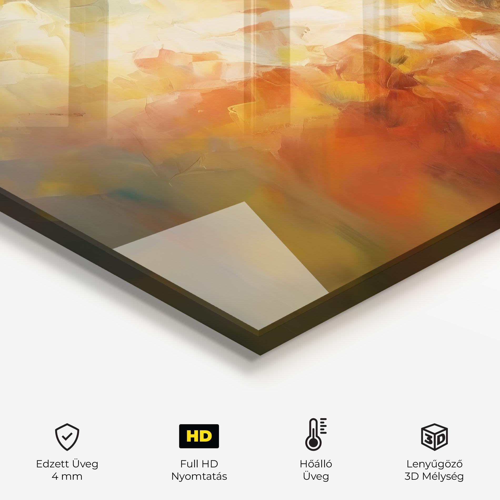 Konyhai üveg hátfal Christ Oil Painting mockup 2