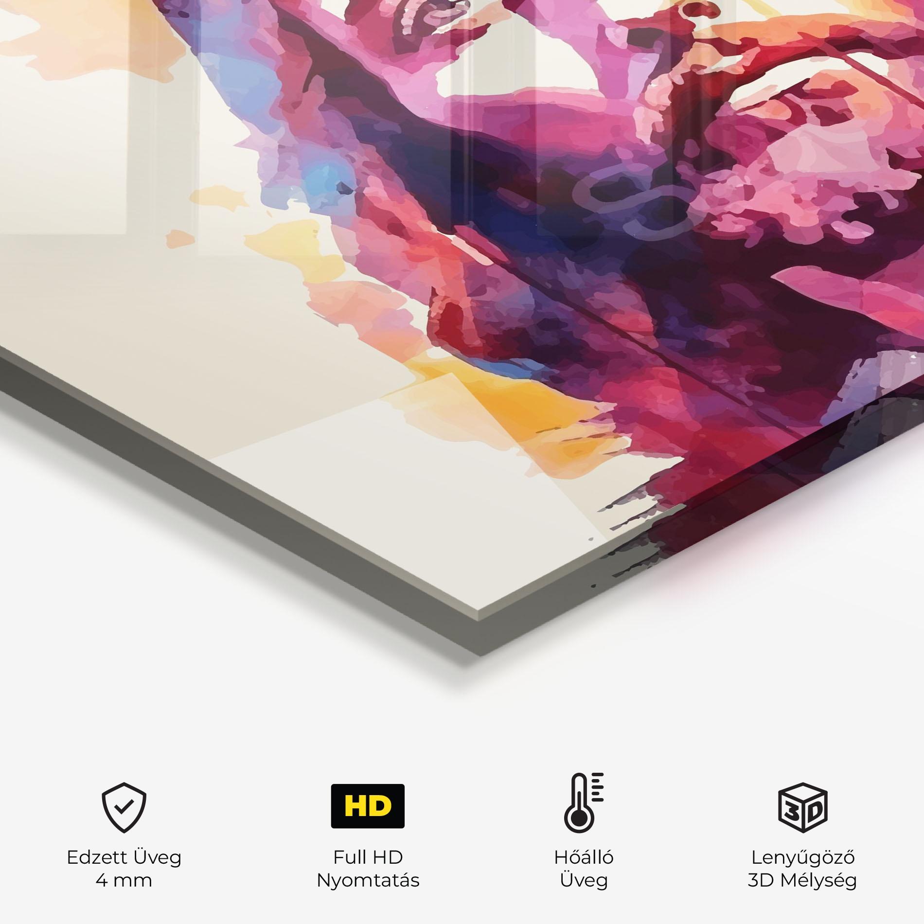 Konyhai üveg hátfal Color Jesus mockup 2