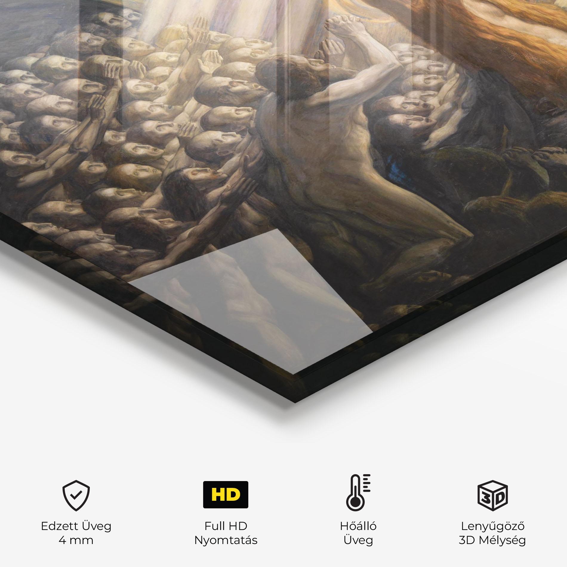 Konyhai üveg hátfal Devine Jesus Art mockup 2