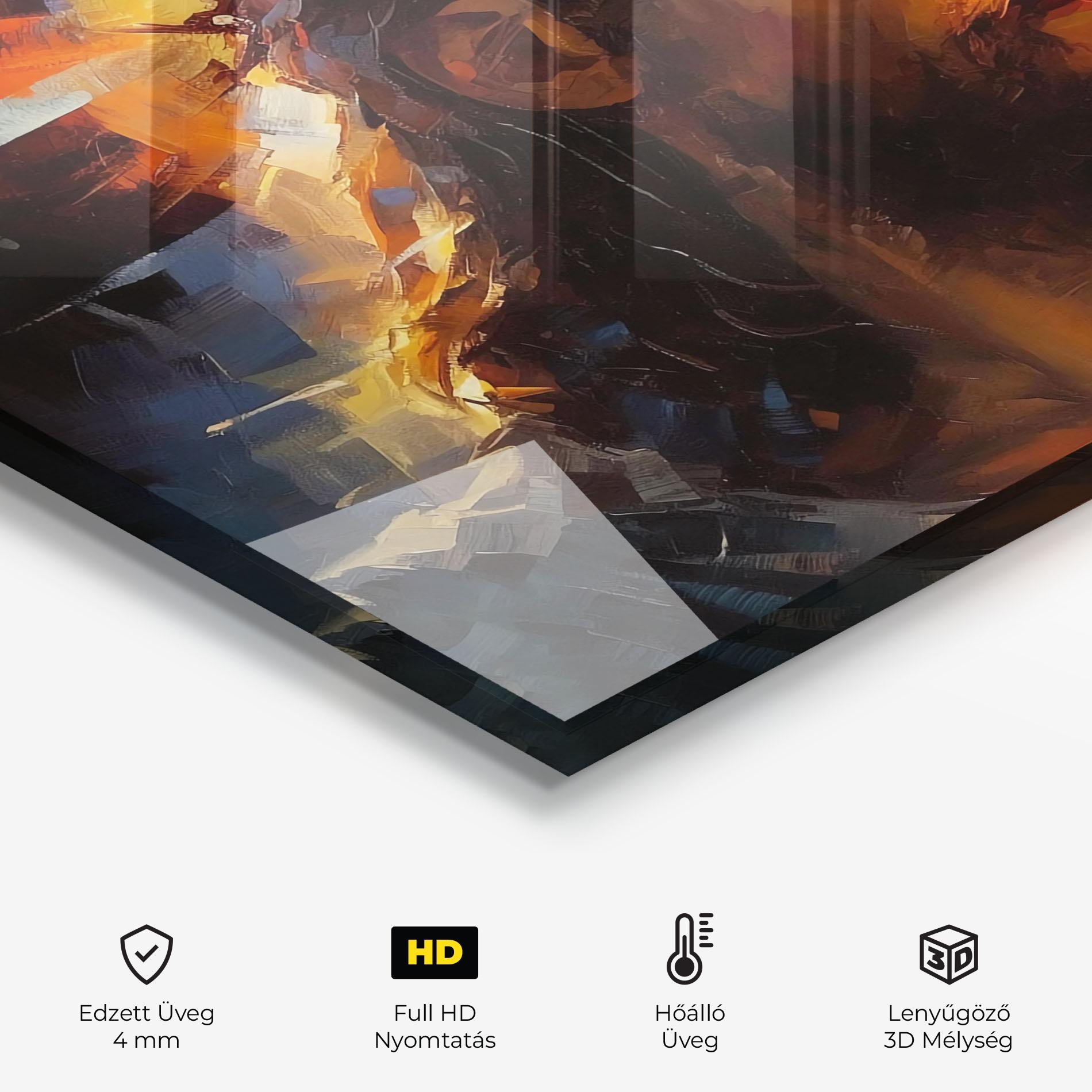 Konyhai üveg hátfal Jesus Crown mockup 2